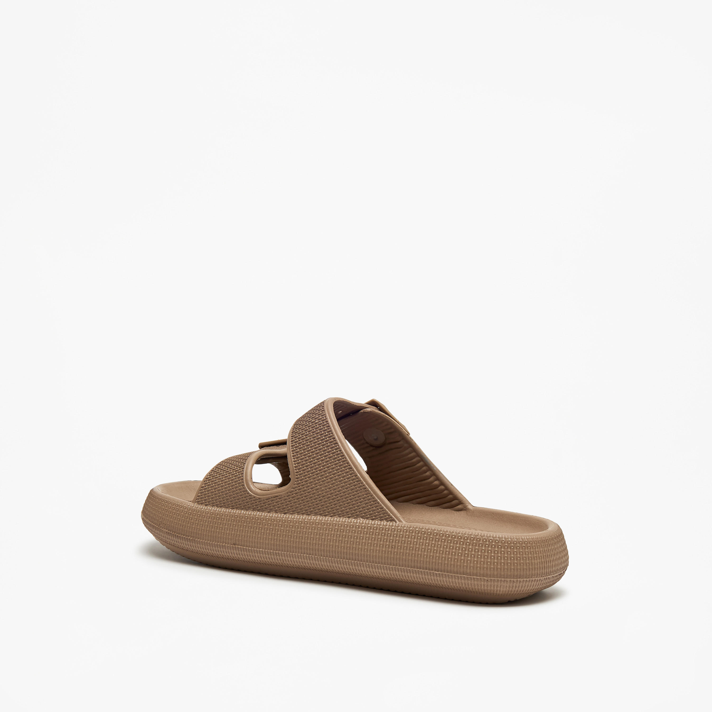 Flora Bella Textured Slip-On Sandal with Buckle Detail-women-shoes-flats-sandals-image-2