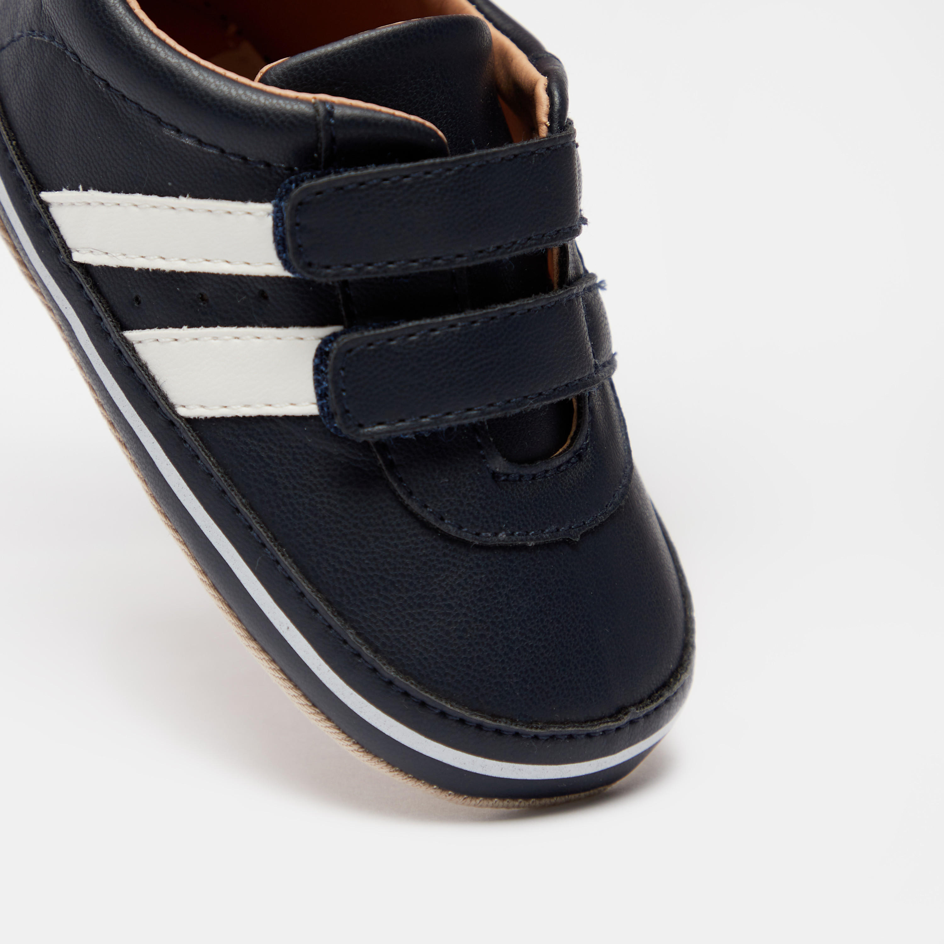 Barefeet Panel Detail Sneakers with Hook and Loop Closure-baby-boys-shoes-closedshoes-image-9