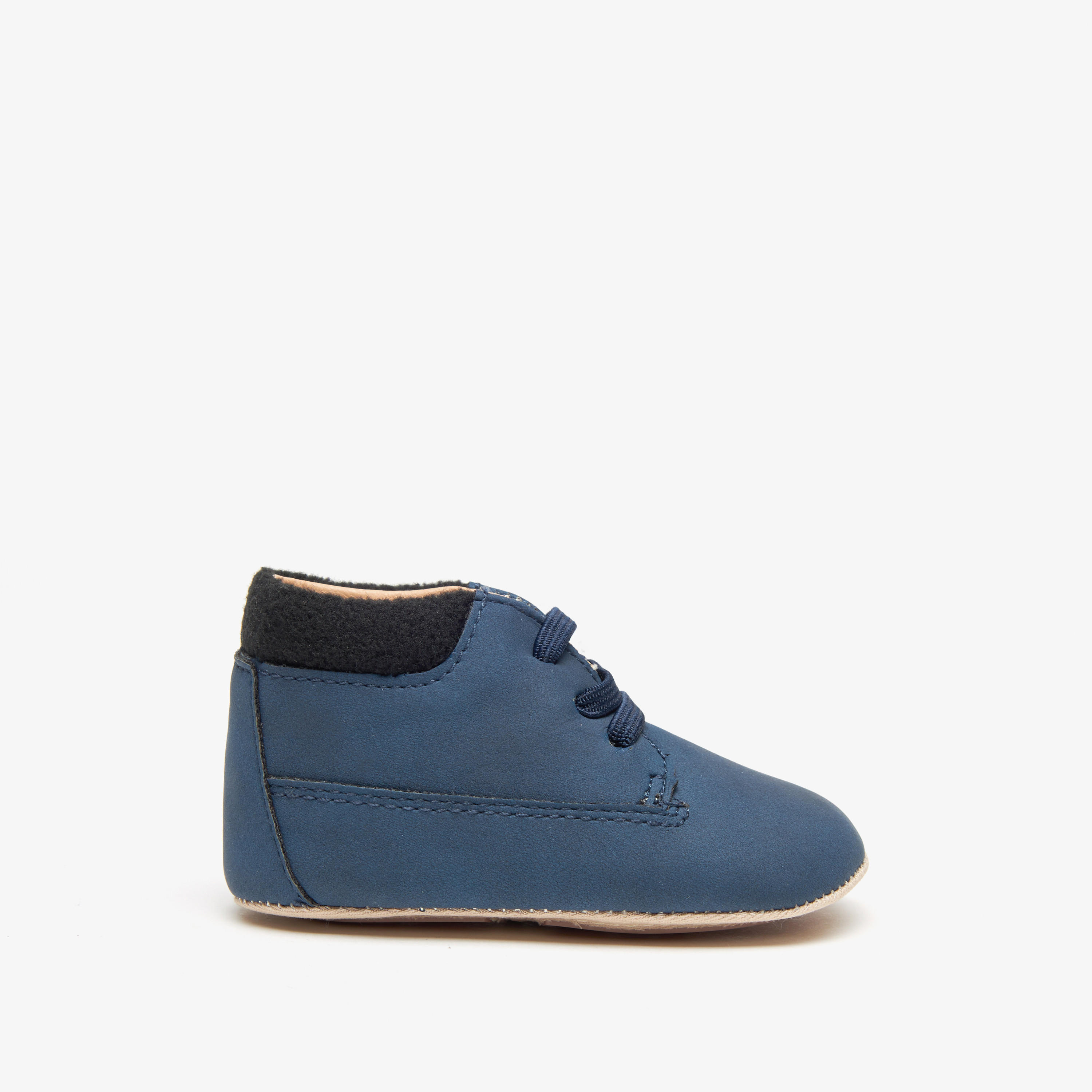 Barefeet Solid Slip-On Booties-baby-boys-shoes-booties-image-1