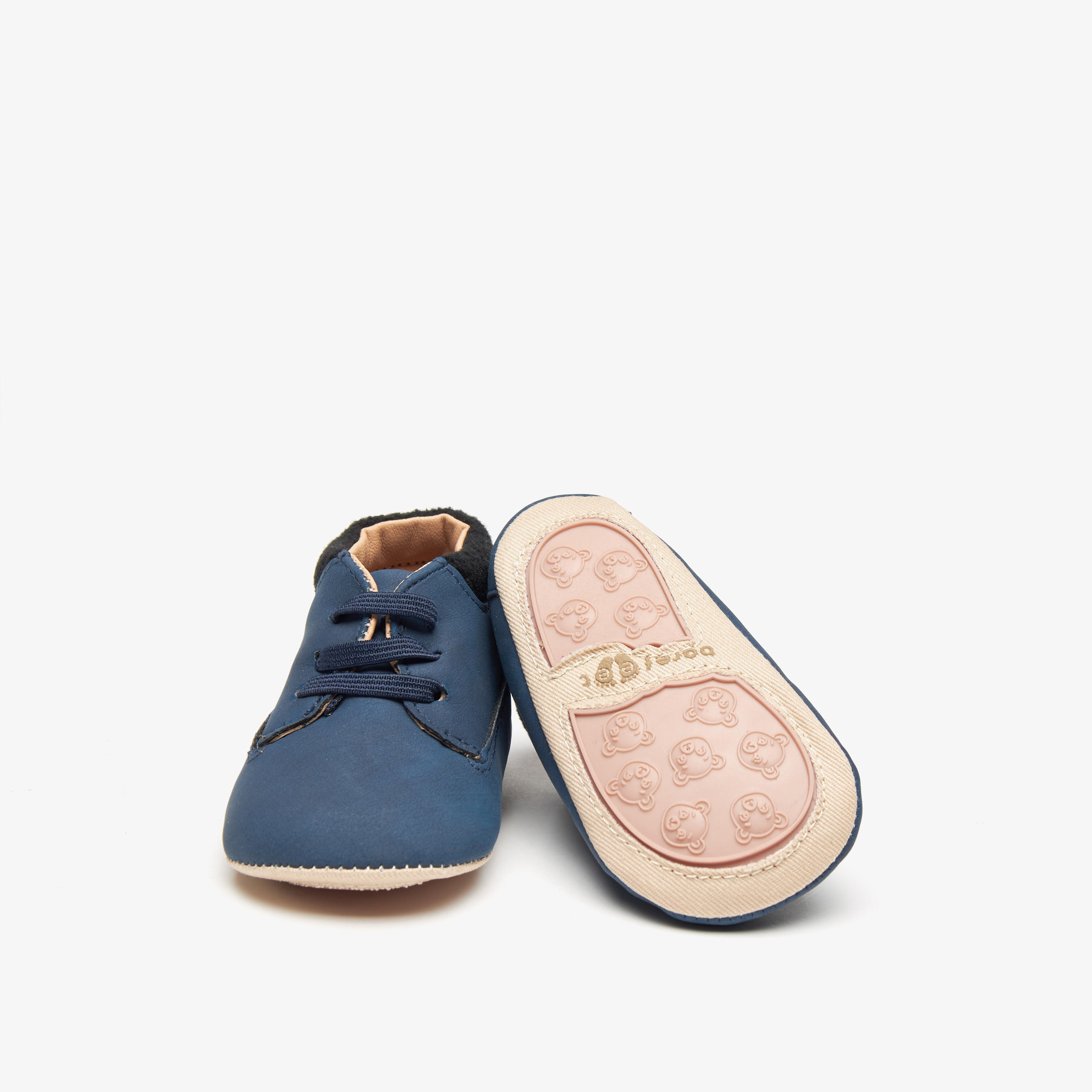 Barefeet Solid Slip-On Booties-baby-boys-shoes-booties-image-2