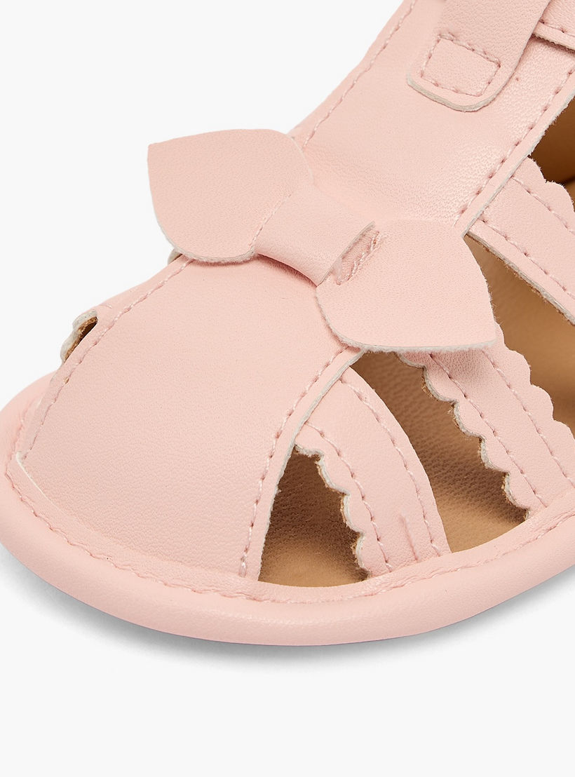 Barefeet Booties with Hook & Loop Closure-baby-girls-shoes-booties-image-4