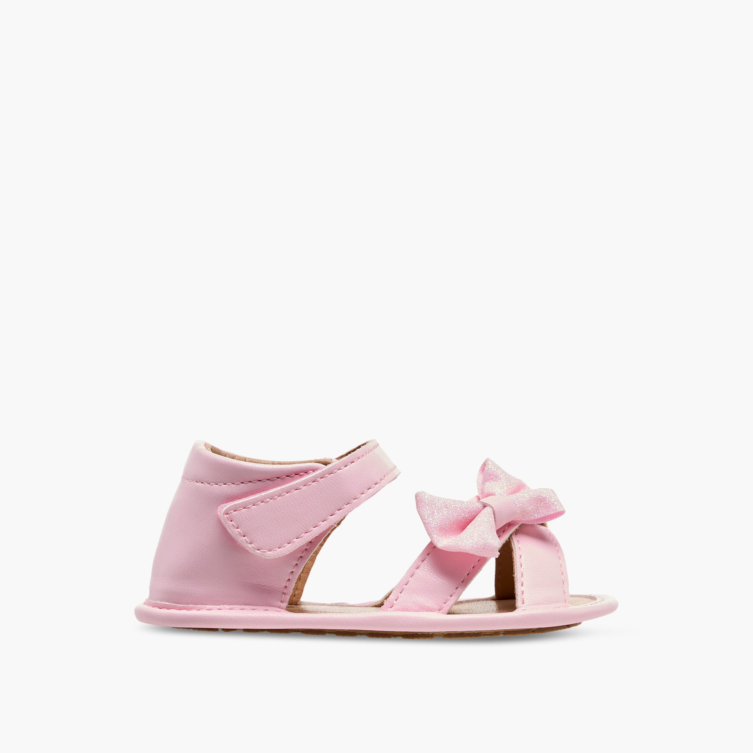 Barefeet Booties with Bow Accent-baby-girls-shoes-booties-image-3