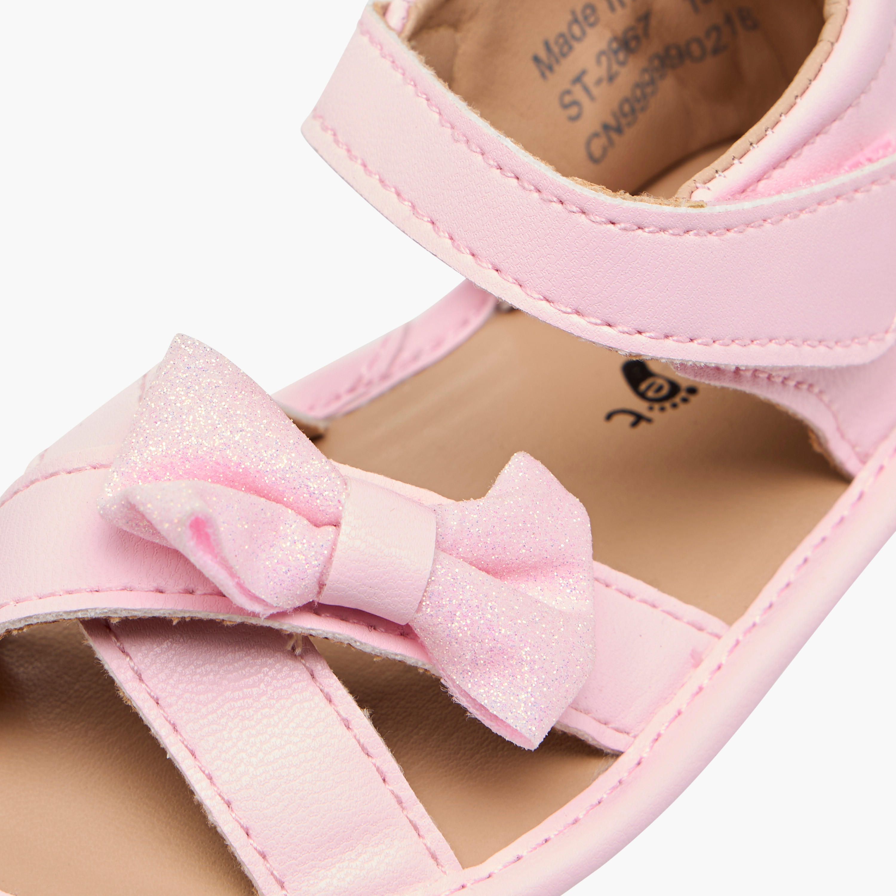 Barefeet Booties with Bow Accent-baby-girls-shoes-booties-image-4