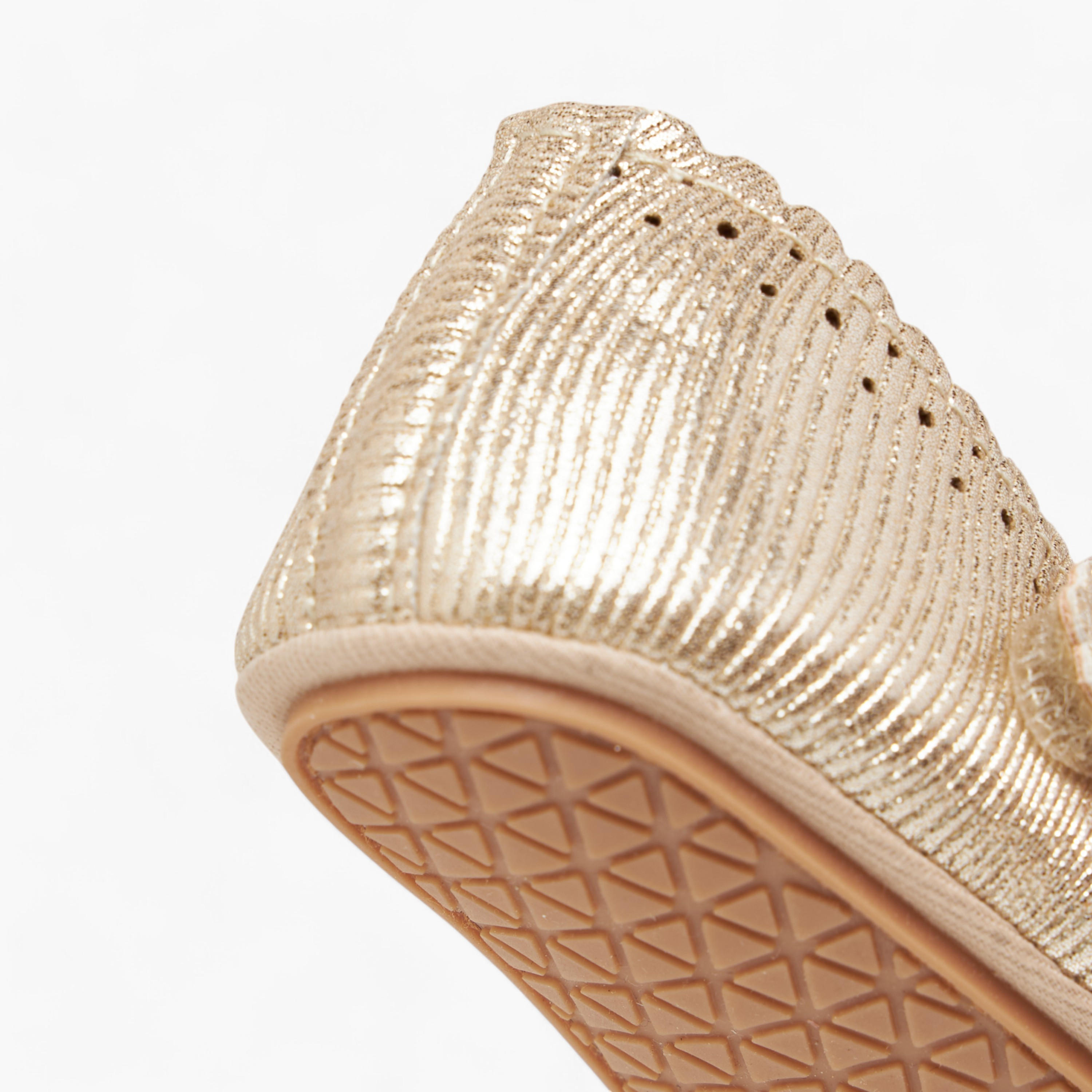 Barefeet Perforated Shoes with Hook and Loop Closure-baby-girls-shoes-closedshoes-image-4