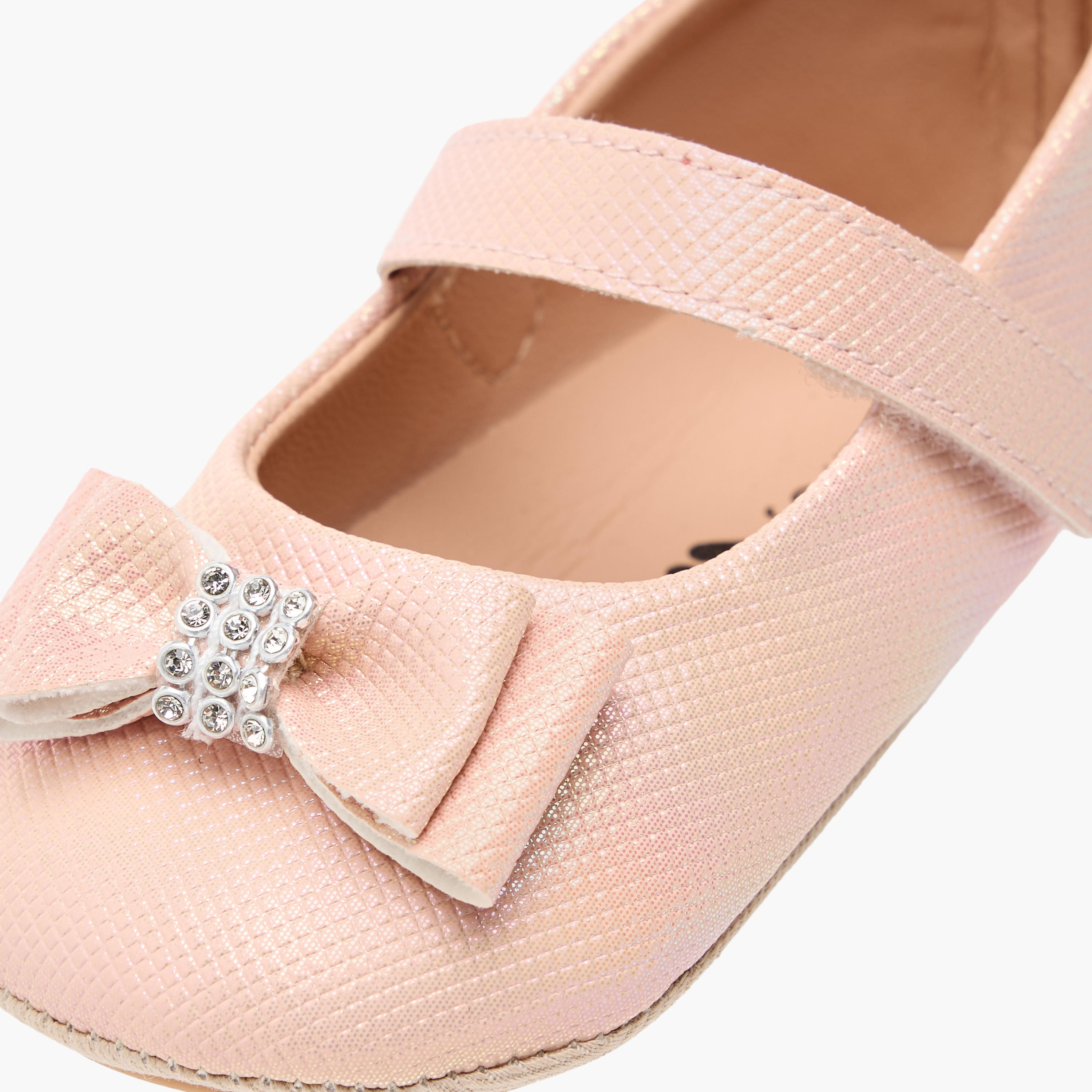 Barefeet Bow Accent Shoes with Hook and Loop Closure-baby-girls-shoes-closedshoes-image-9