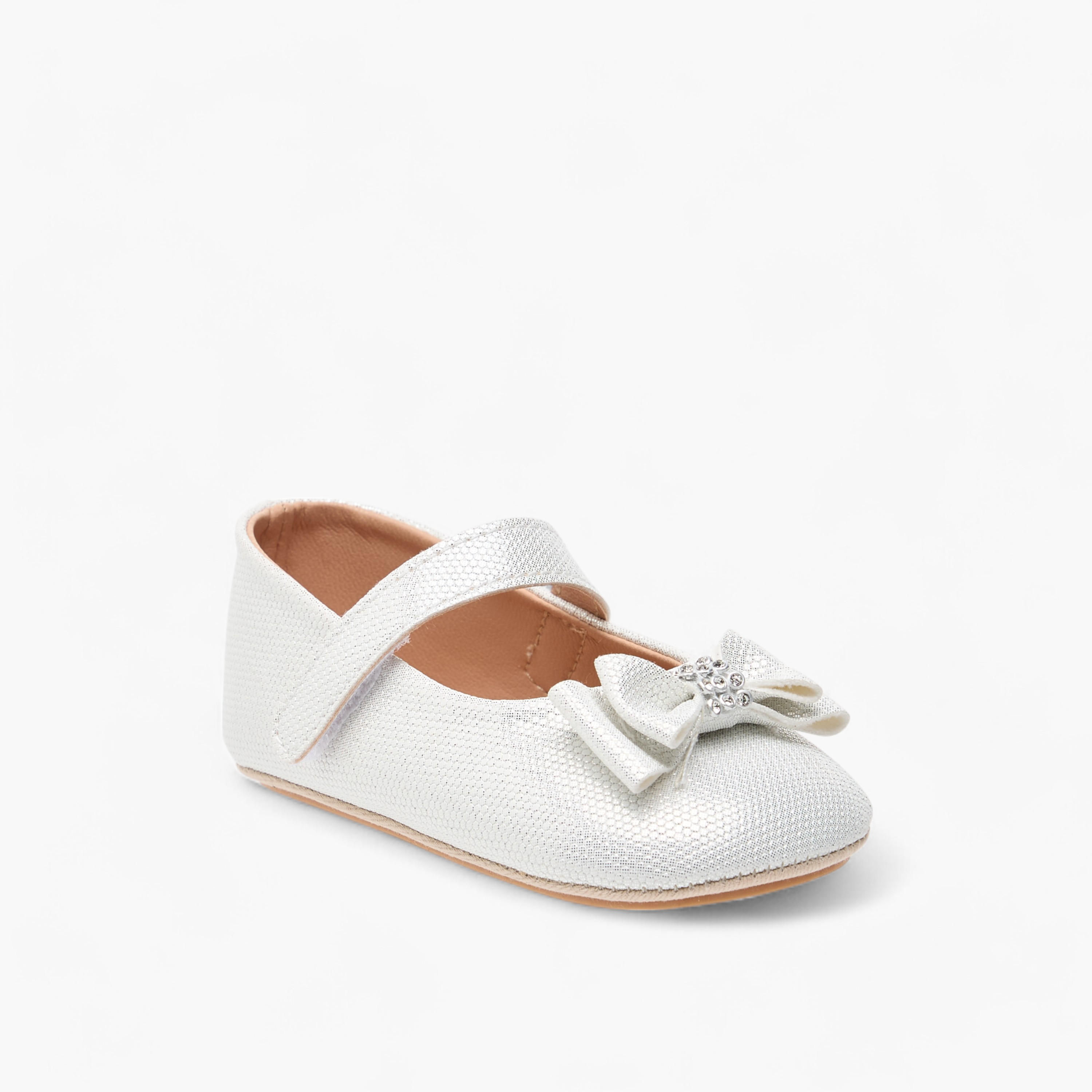Barefeet Bow Accent Shoes with Hook and Loop Closure-baby-girls-shoes-closedshoes-image-12