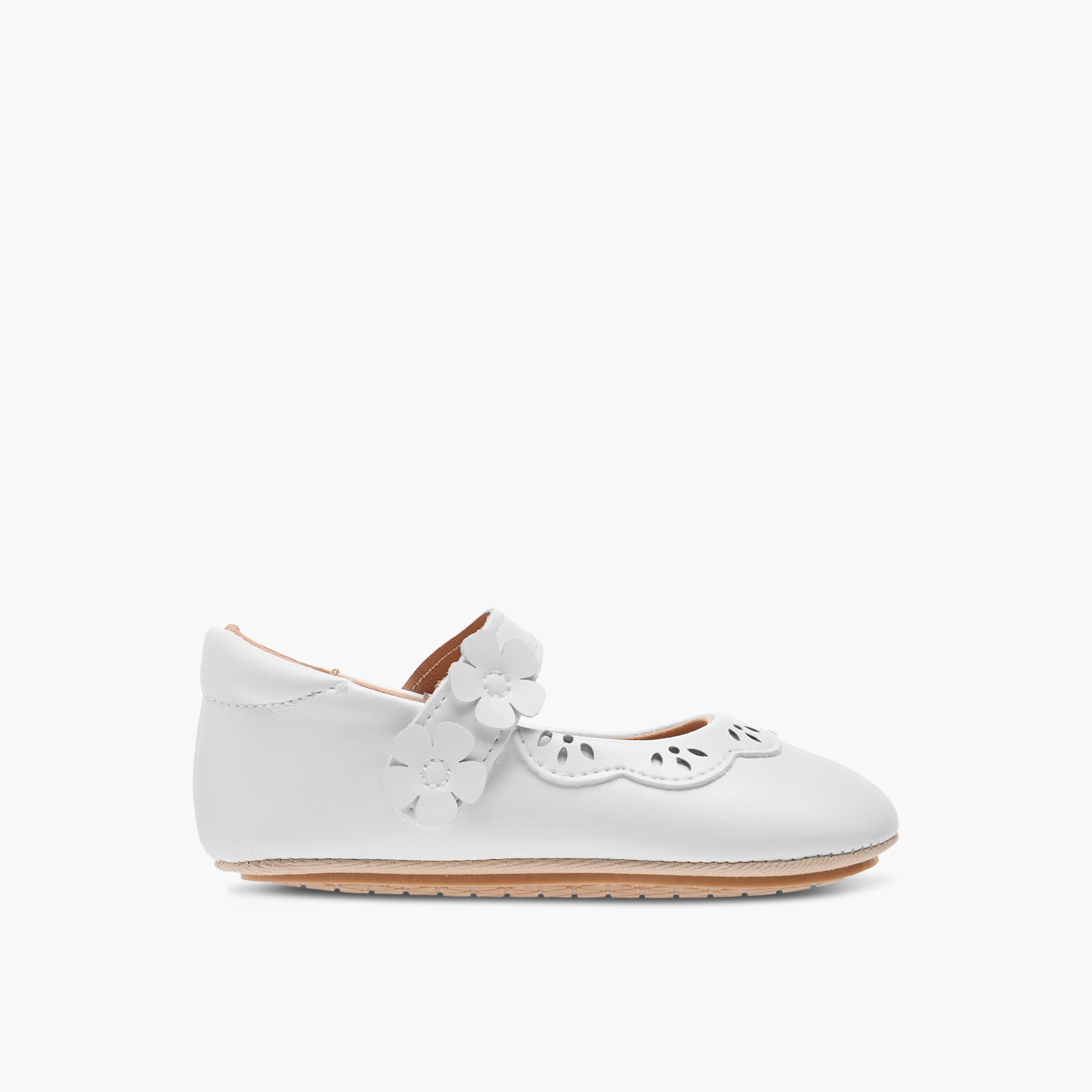 Barefeet Floral Applique Shoes with Hook and Loop Closure-baby-girls-shoes-closedshoes-image-3
