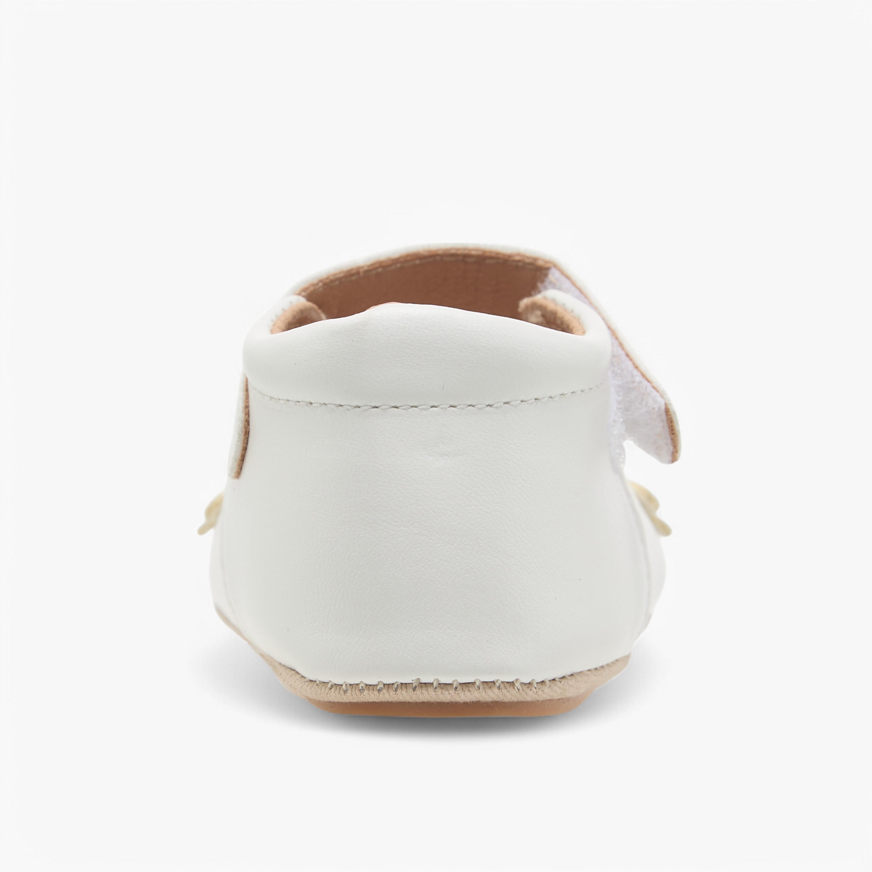 Barefeet Floral Accent Shoes with Hook and Loop Closure-baby-girls-shoes-closedshoes-image-5