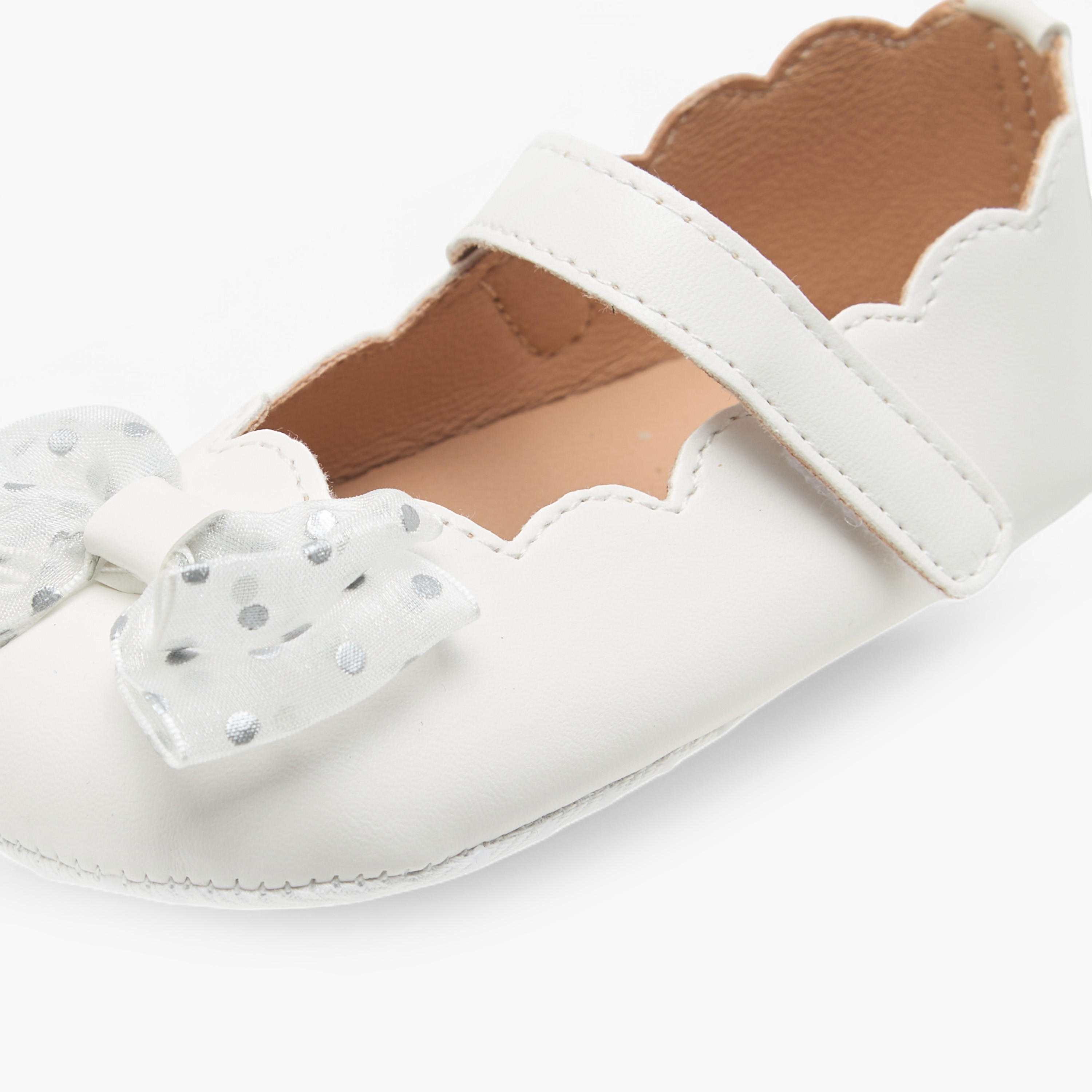 Barefeet Bow Accent Shoes with Hook and Loop Closure-baby-girls-shoes-closedshoes-image-5