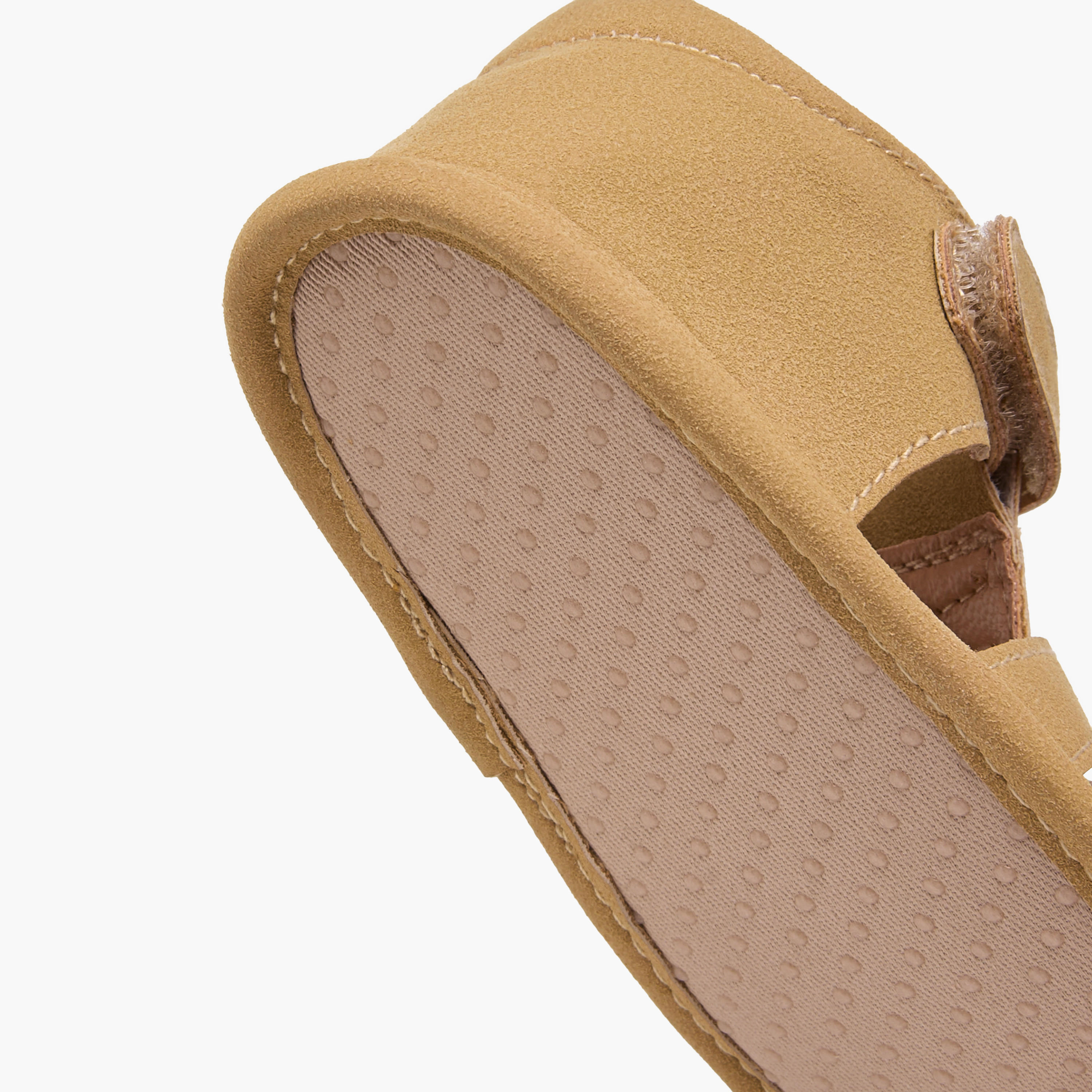 Barefeet Solid Booties with Hook and Loop Closure-baby-boys-shoes-booties-image-5