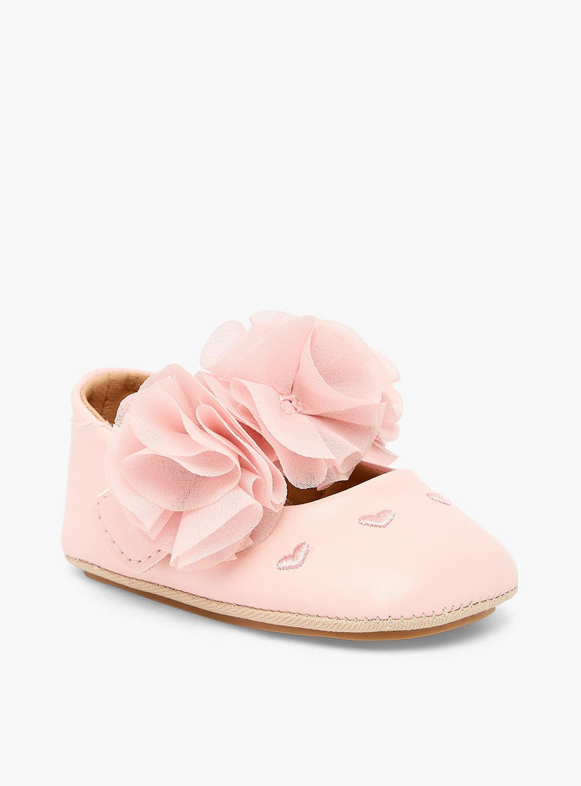 Barefeet Booties with Hook & Loop Closure-baby-girls-shoes-booties-image-2