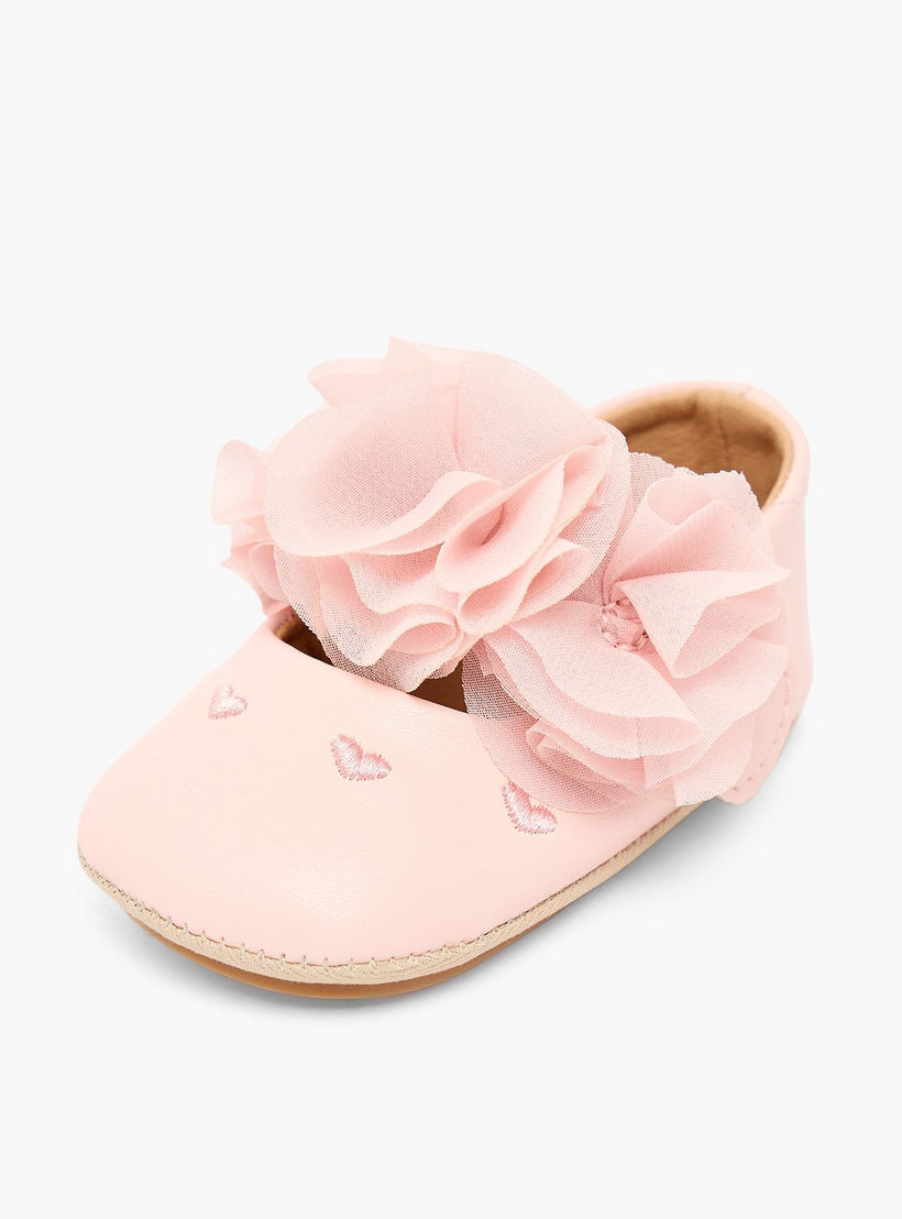 Barefeet Booties with Hook & Loop Closure-baby-girls-shoes-booties-image-4