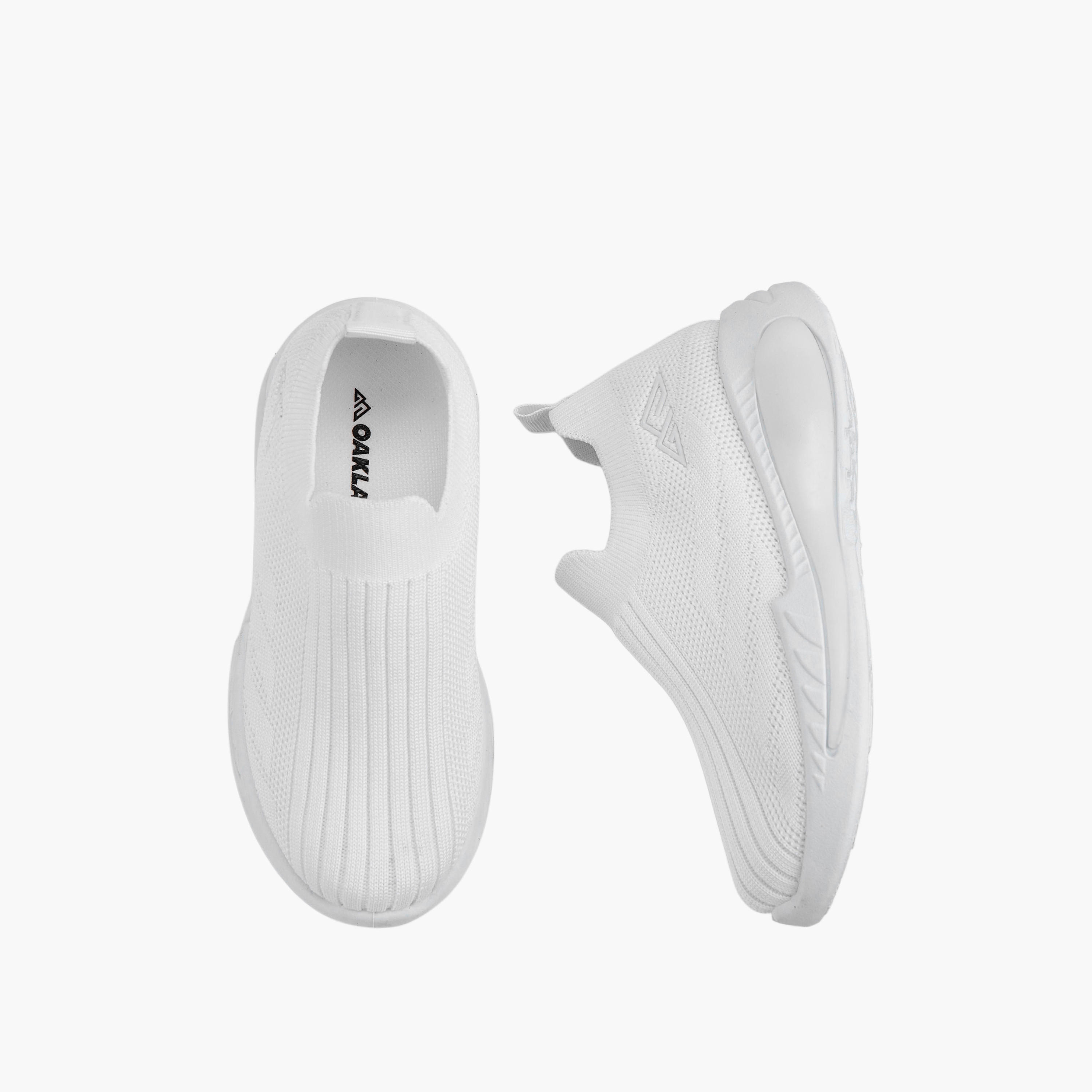 Oaklan by Shoexpress Textured Slip-On Sports Shoes with Pull Tab-girls-shoes-sports-image-1
