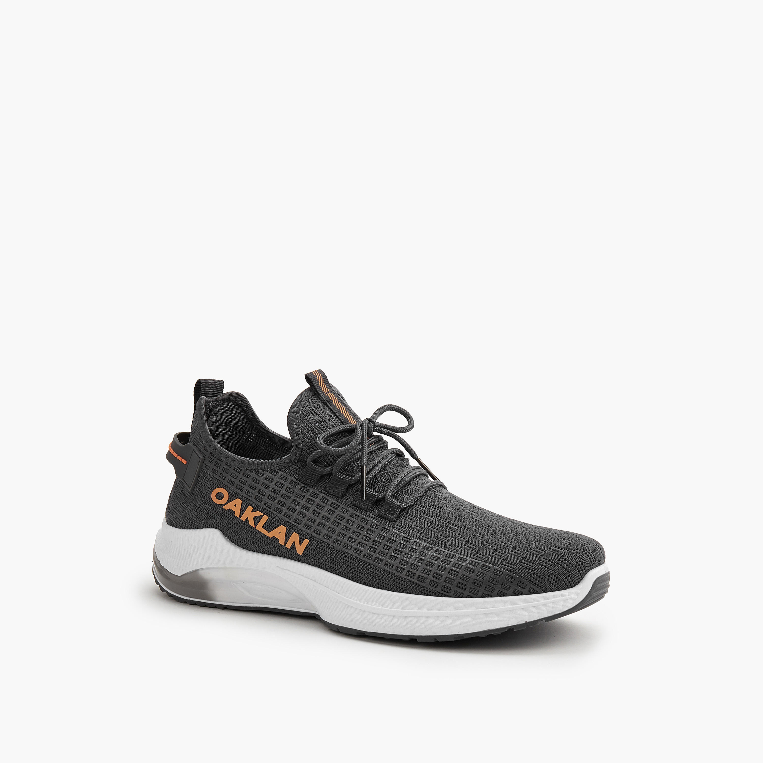 Oaklan by Shoexpress Logo Detail Lace-Up Sports Shoes-sports-men-shoes-image-1