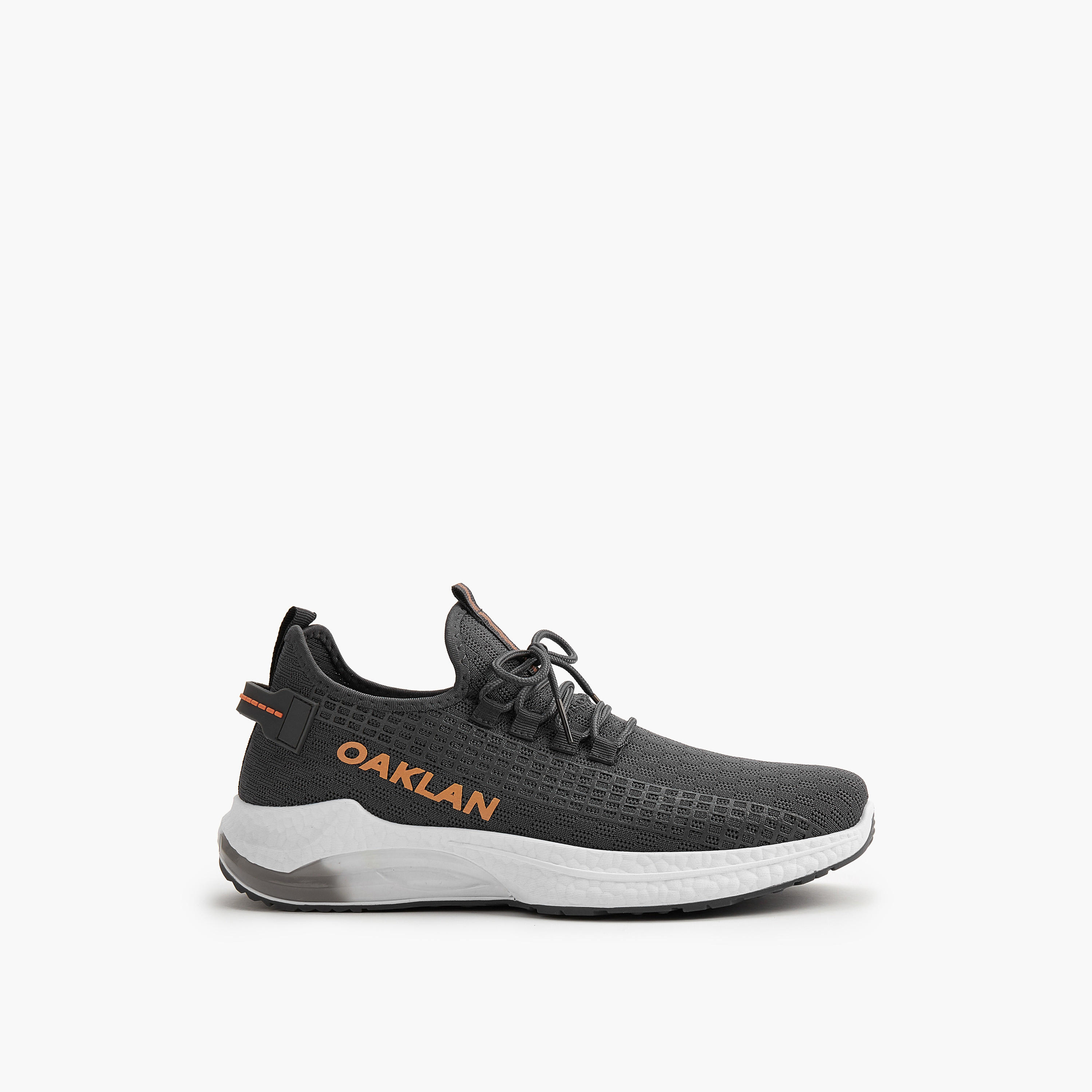 Oaklan by Shoexpress Logo Detail Lace-Up Sports Shoes-sports-men-shoes-image-2