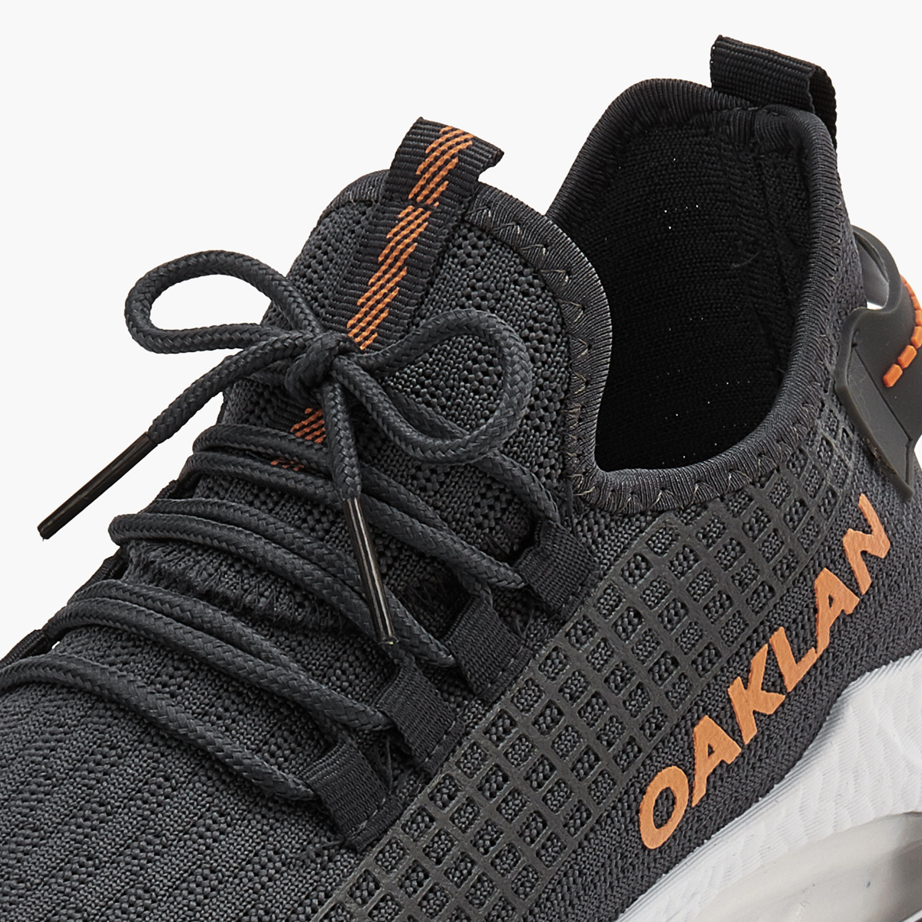 Oaklan by Shoexpress Logo Detail Lace-Up Sports Shoes-sports-men-shoes-image-3