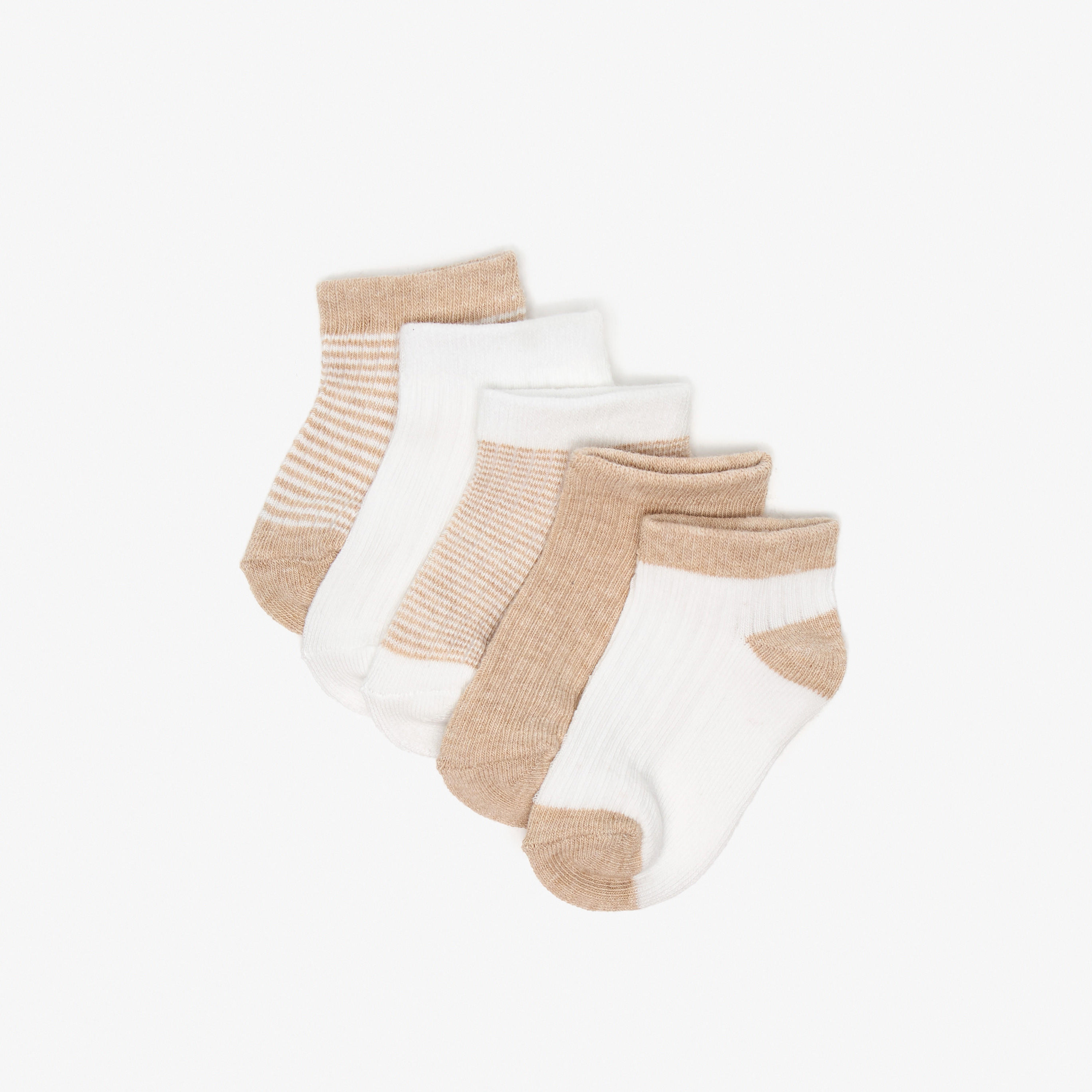 Barefeet Assorted Ankle Length Socks - Set of 5-girls-accessories-socks-image-2