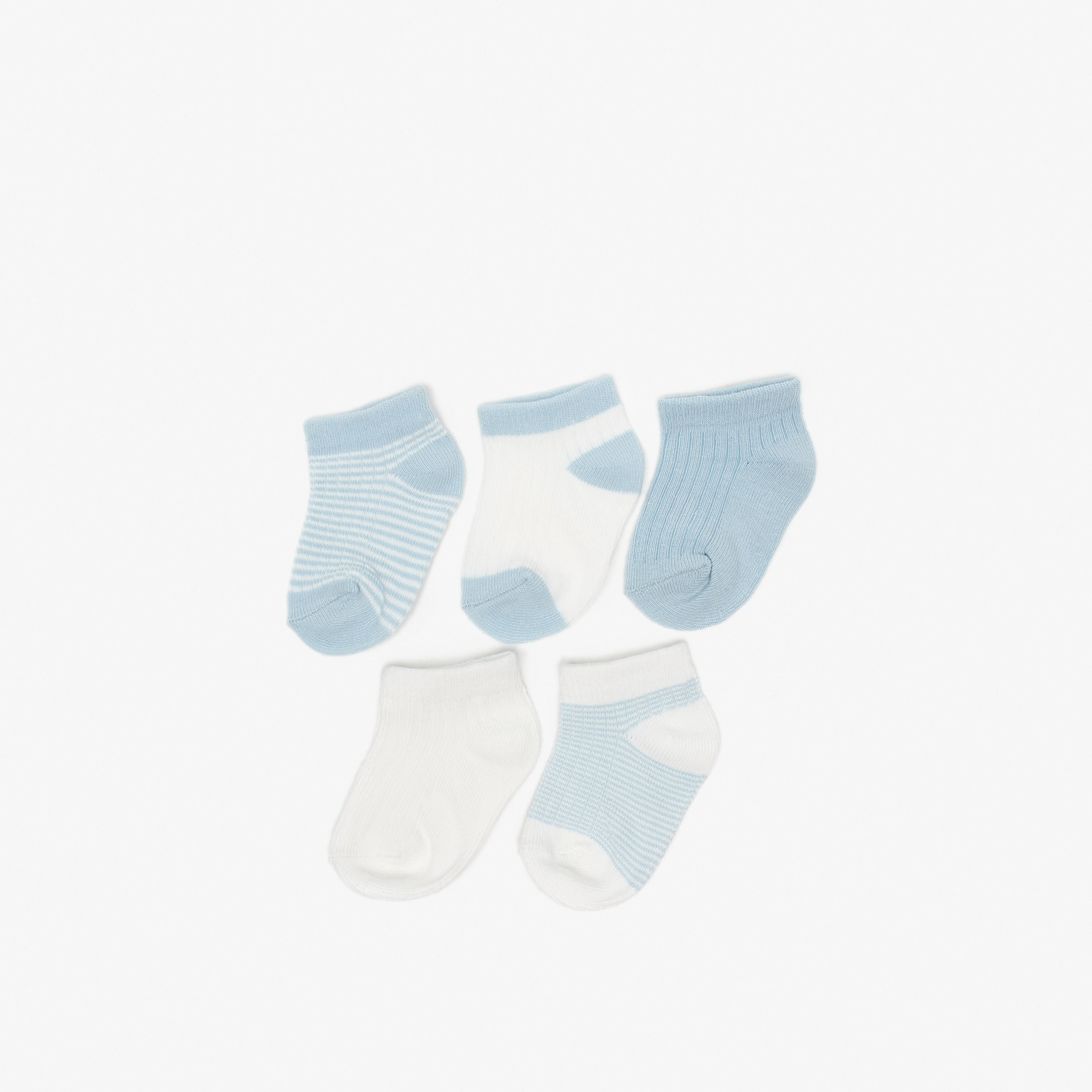 Barefeet Assorted Ankle Length Socks - Set of 5-girls-accessories-socks-image-1