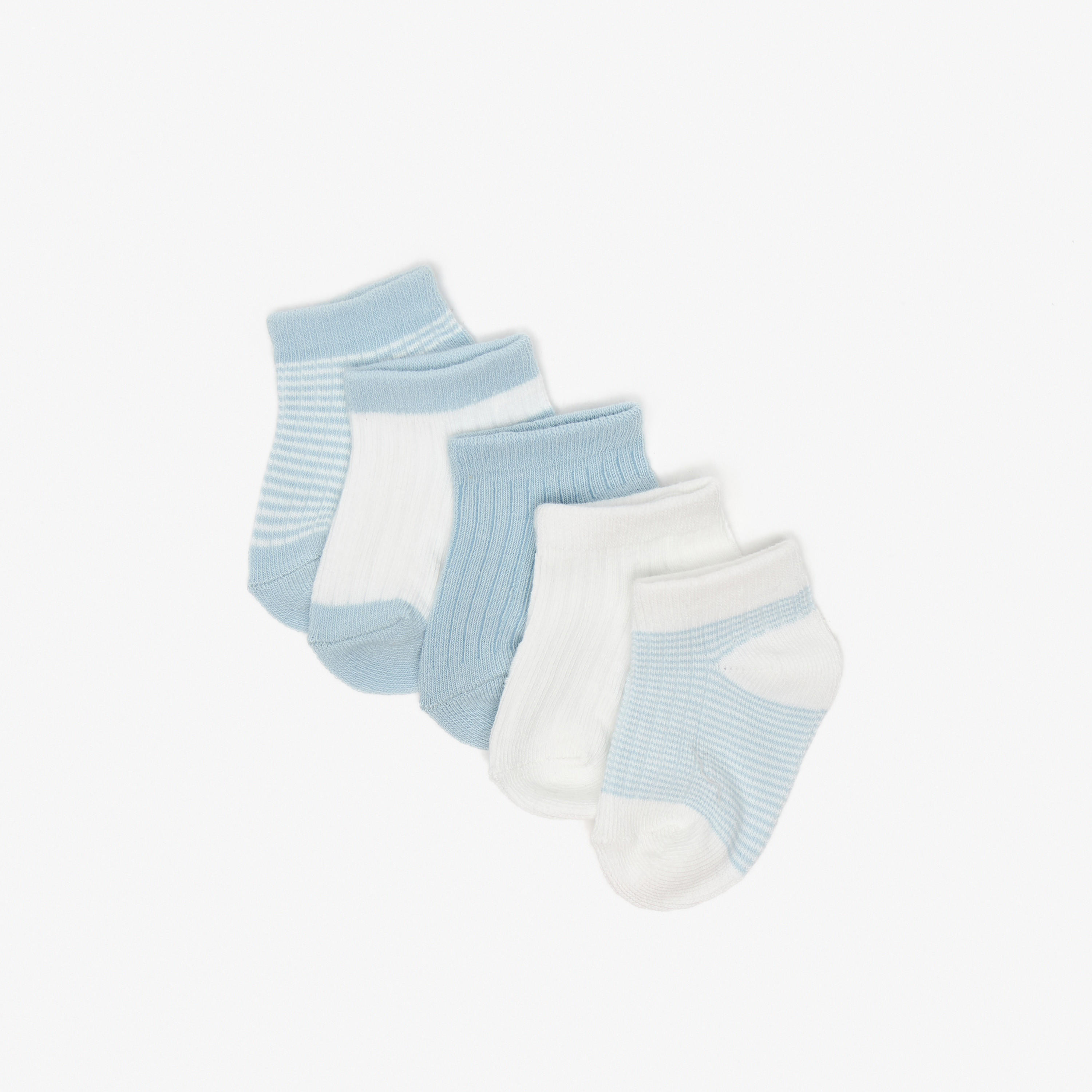 Barefeet Assorted Ankle Length Socks - Set of 5-girls-accessories-socks-image-2