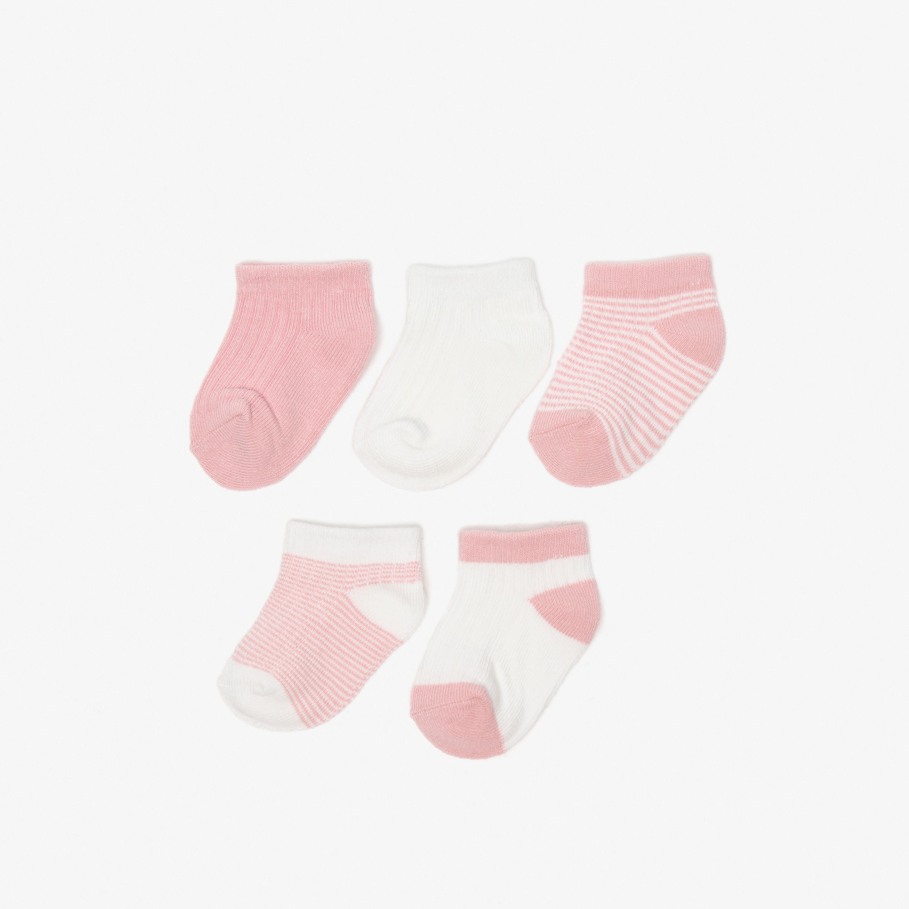 Barefeet Assorted Ankle Length Socks - Set of 5-girls-accessories-socks-image-1