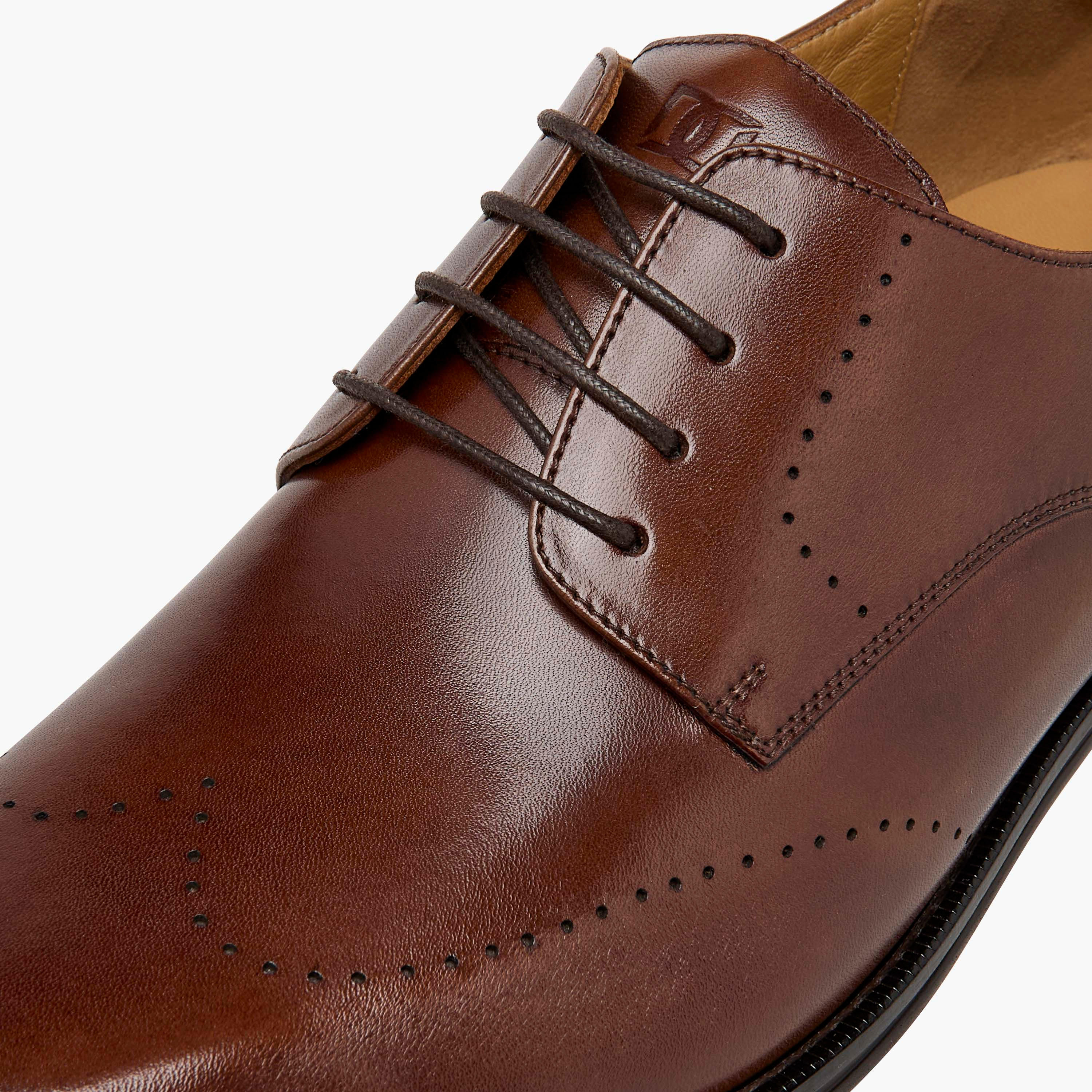 Duchini Men's Leather Solid Lace-Up Derby Shoes-men-shoes-formalshoes-image-4