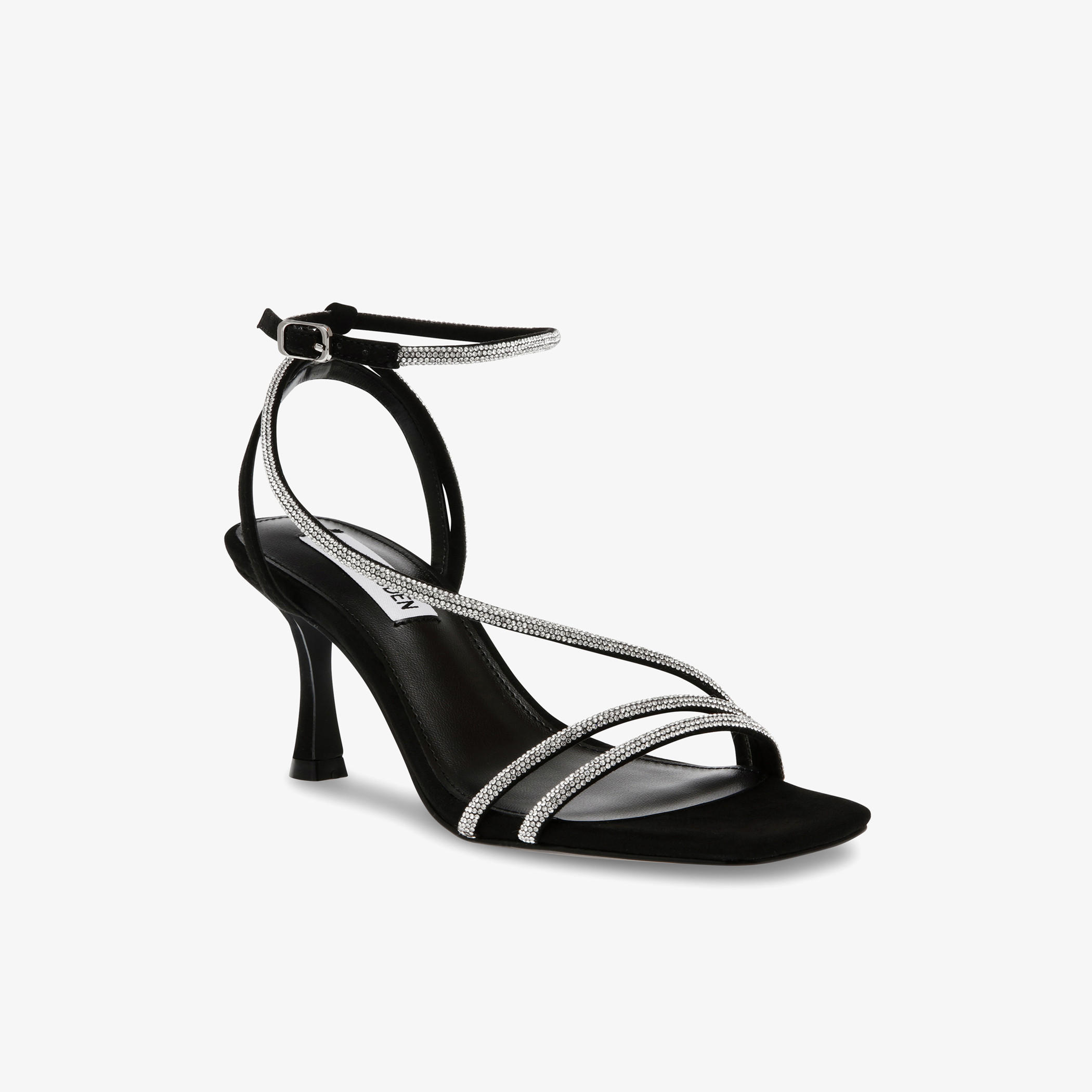 Steve Madden Women's Embellished Ankle Strap Sandals with Stiletto Heels-women-shoes-heels-image-1