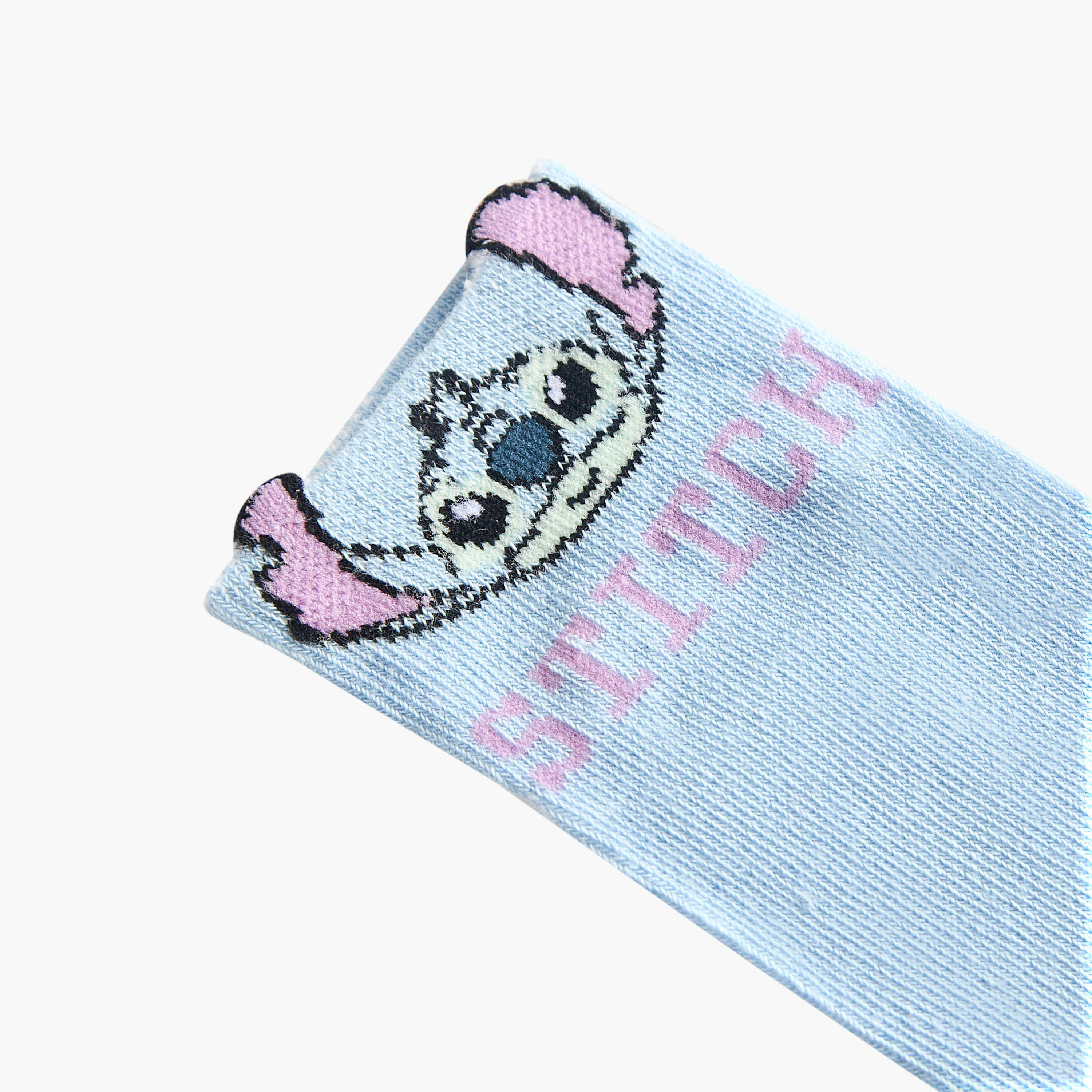 Pack of 7 Disney Girls Socks Ankle Length Stitch Print-girls-accessories-socks-image-4