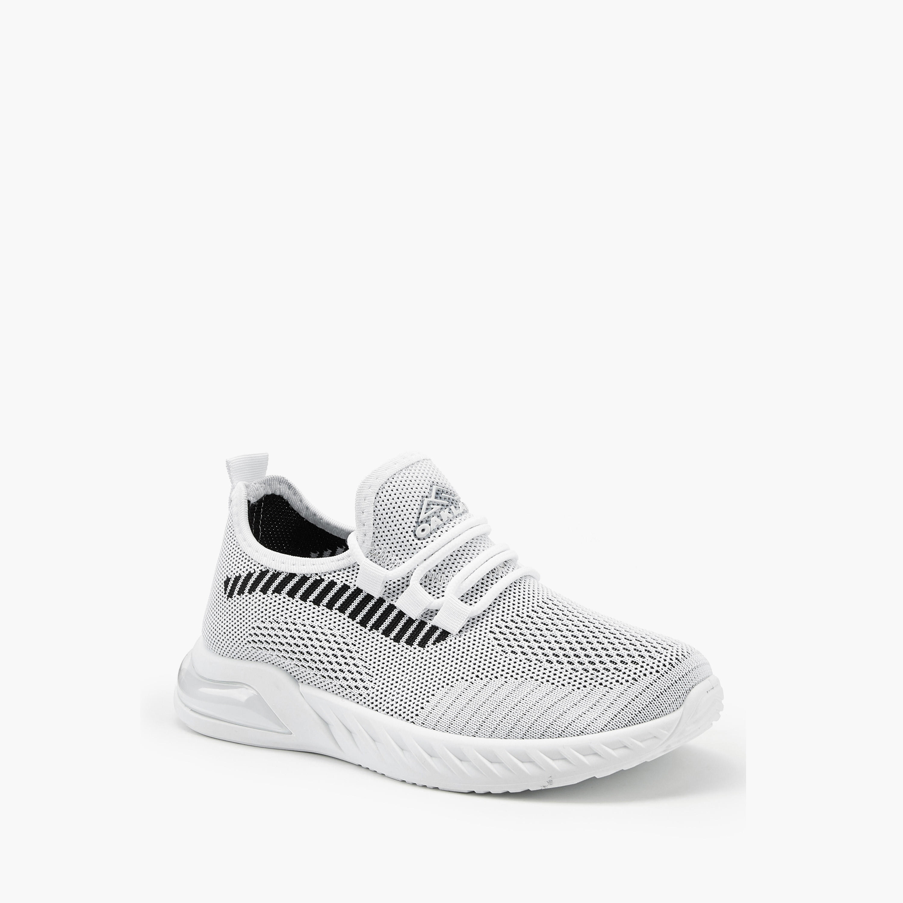 Oaklan By Shoexpress Girls Textured Up Lace-up Walking Shoes-girls-shoes-sports-image-3