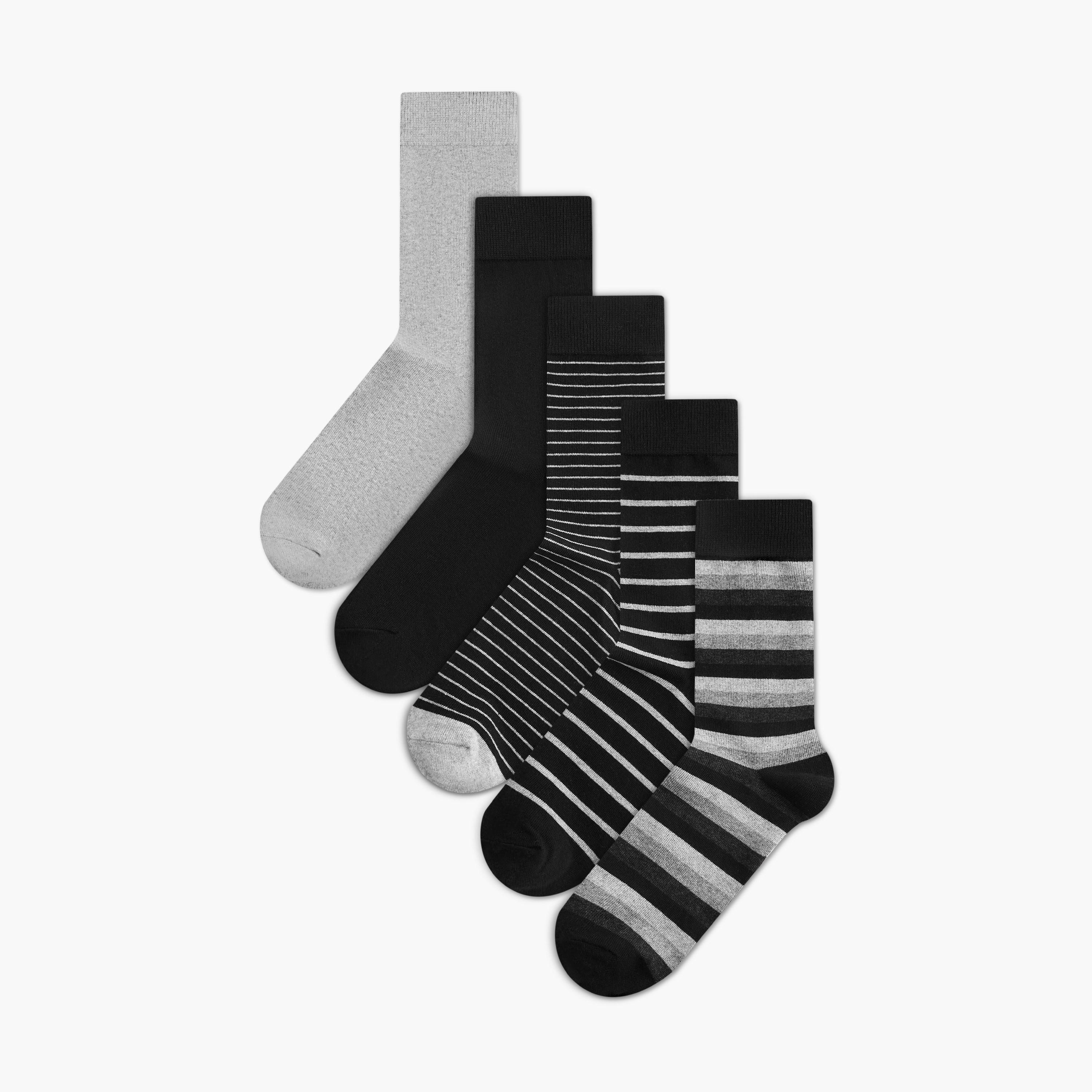 LBL by Shoexpress Men's Assorted Crew Length Socks - Set of 5-men-socks-image-1