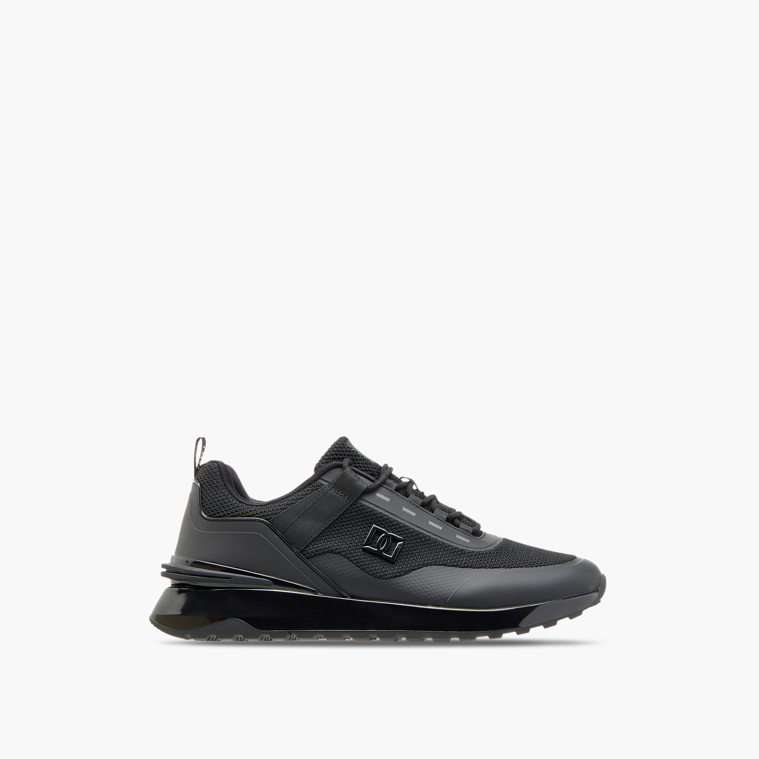 Duchini Men's Monotone Sneakers with Lace-Up Closure-men-shoes-sneakers-image-3