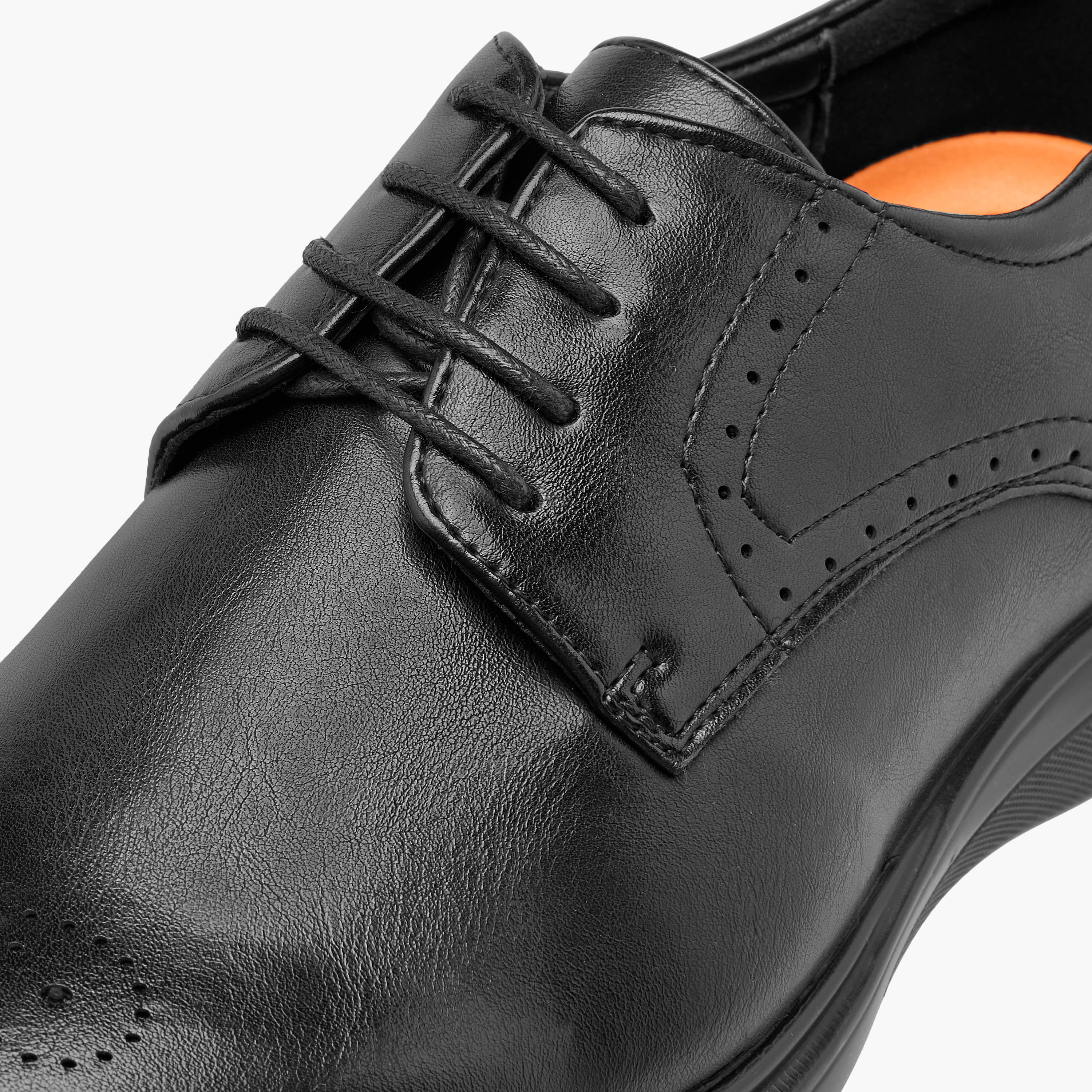 Le Confort Men Perforated Lace-Up Derby Shoes-men-shoes-formalshoes-image-4