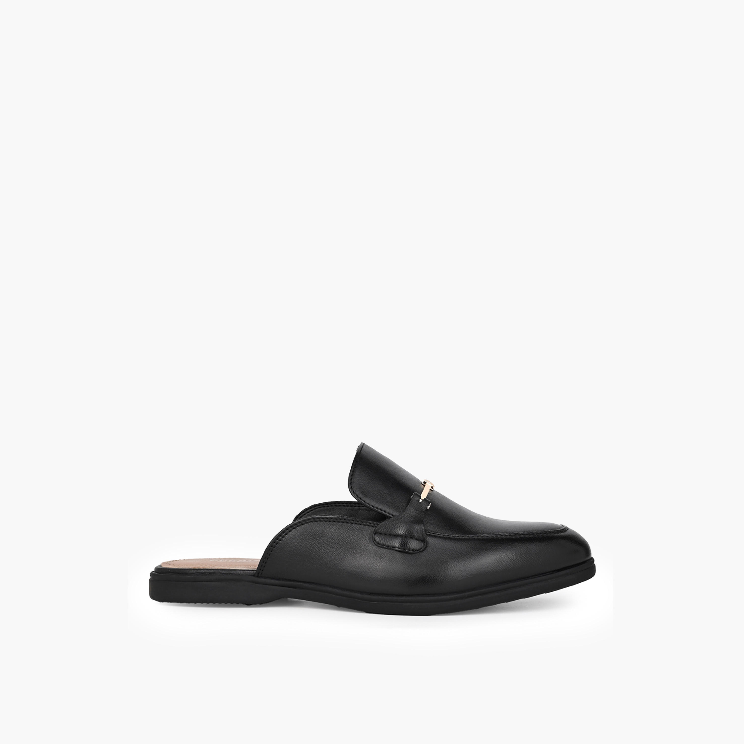 Duchini Women Metallic Accent Mules-women-shoes-flats-mules-image-3