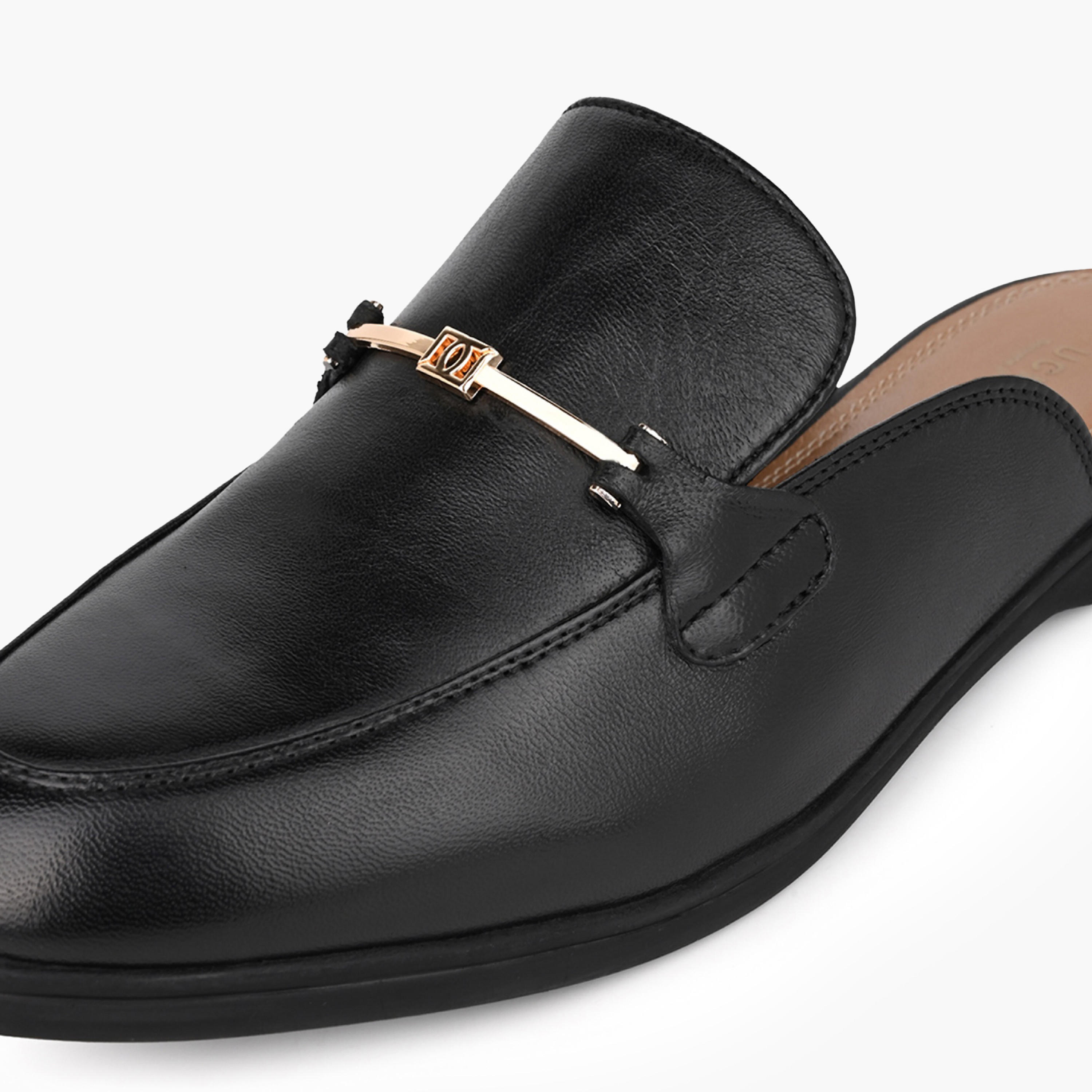 Duchini Women Metallic Accent Mules-women-shoes-flats-mules-image-4