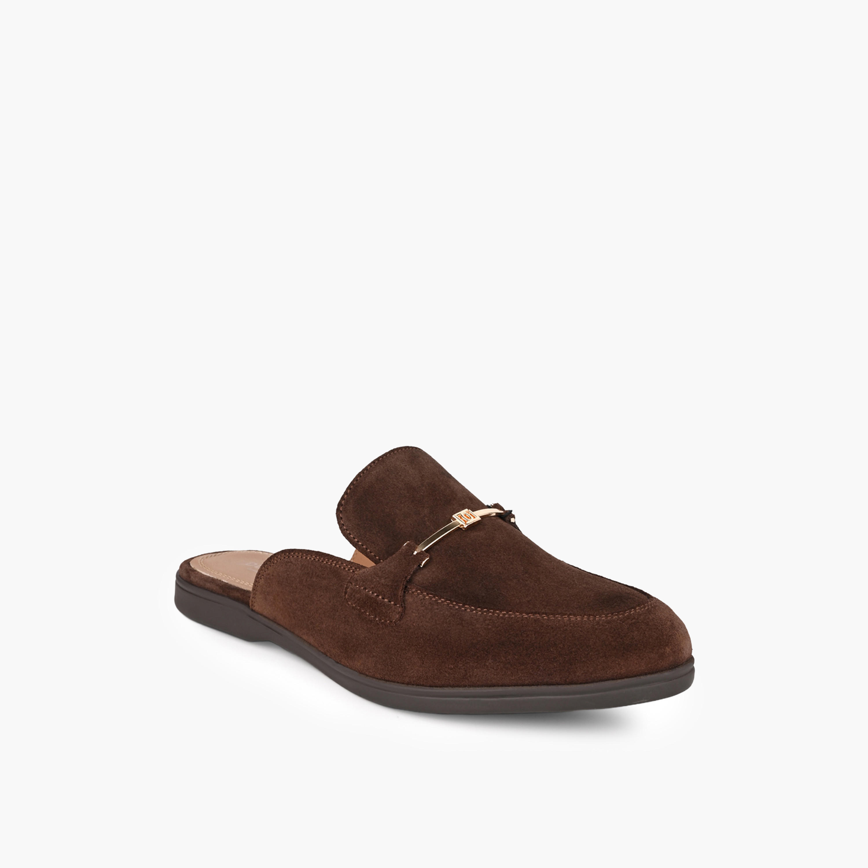 Duchini Women Metallic Accent Mules-women-shoes-flats-mules-image-2