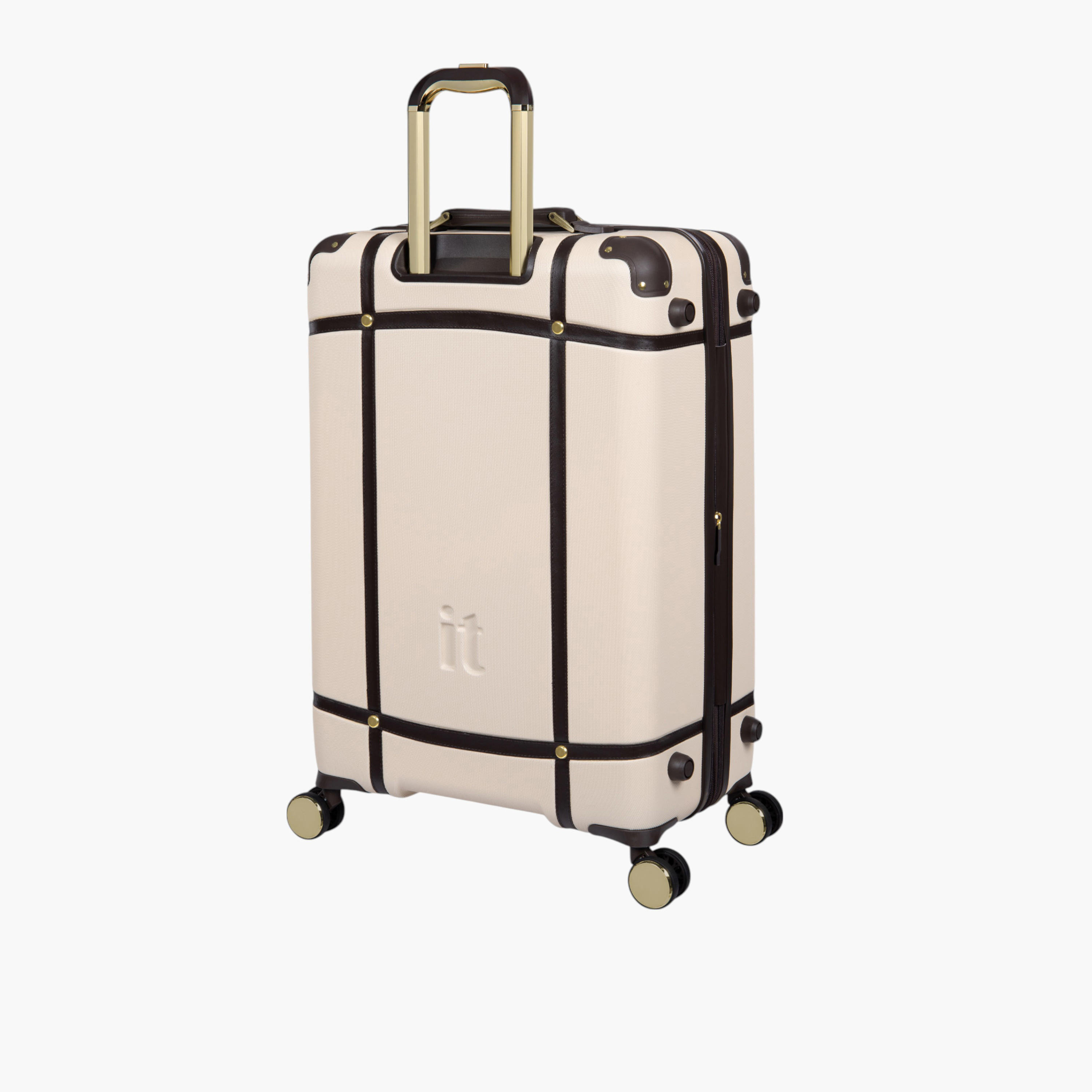 IT Solid Hardcase Trolley Bag with Retractable Handle and Zip Closure - 28 Inches Check-In Bag-travel-luggagesandbags-luggage-image-4