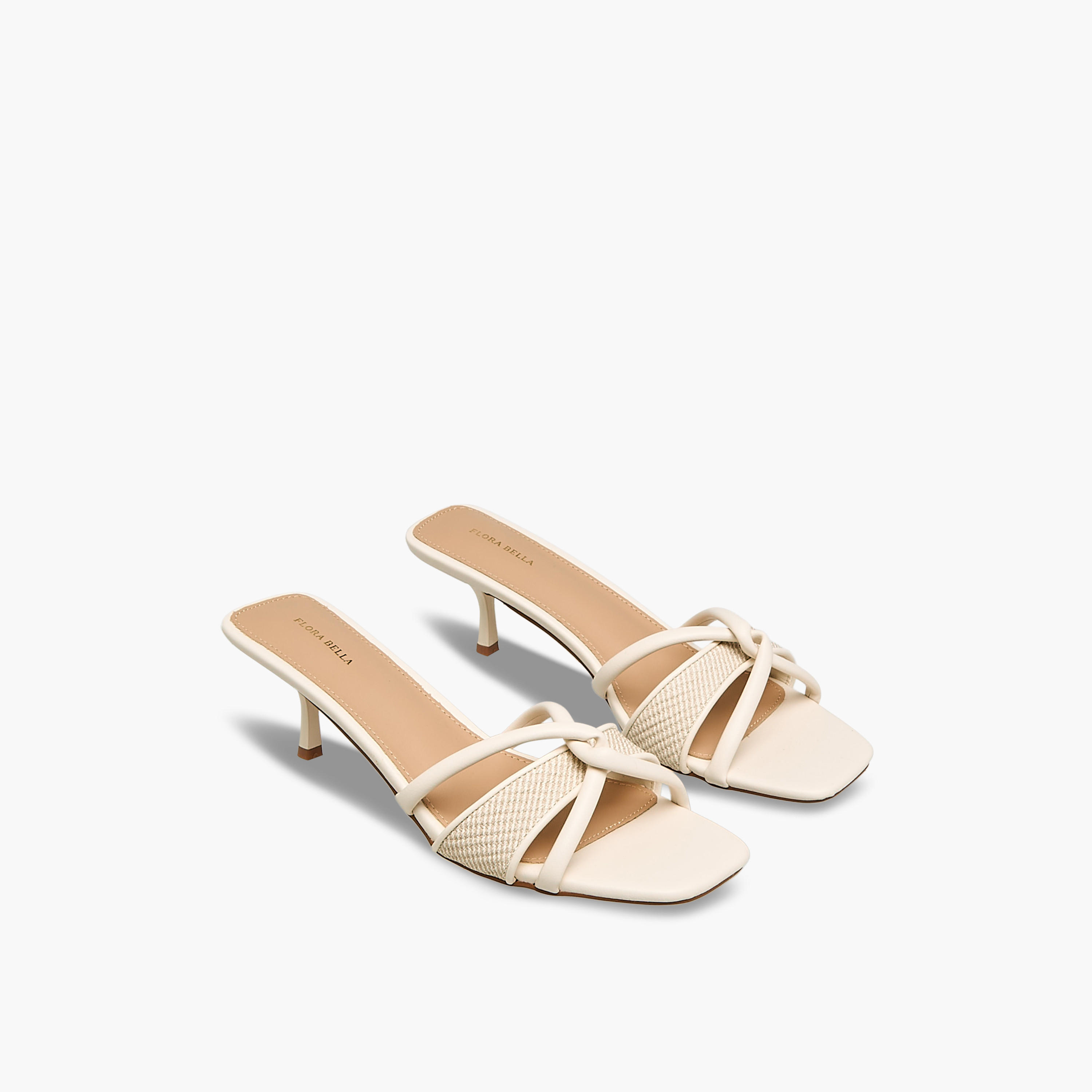 صندل بكعب مدبب وتفاصيل حزام بعقدة للنساء من فلورا بيلا-women-shoes-sandals-heeled-image-1