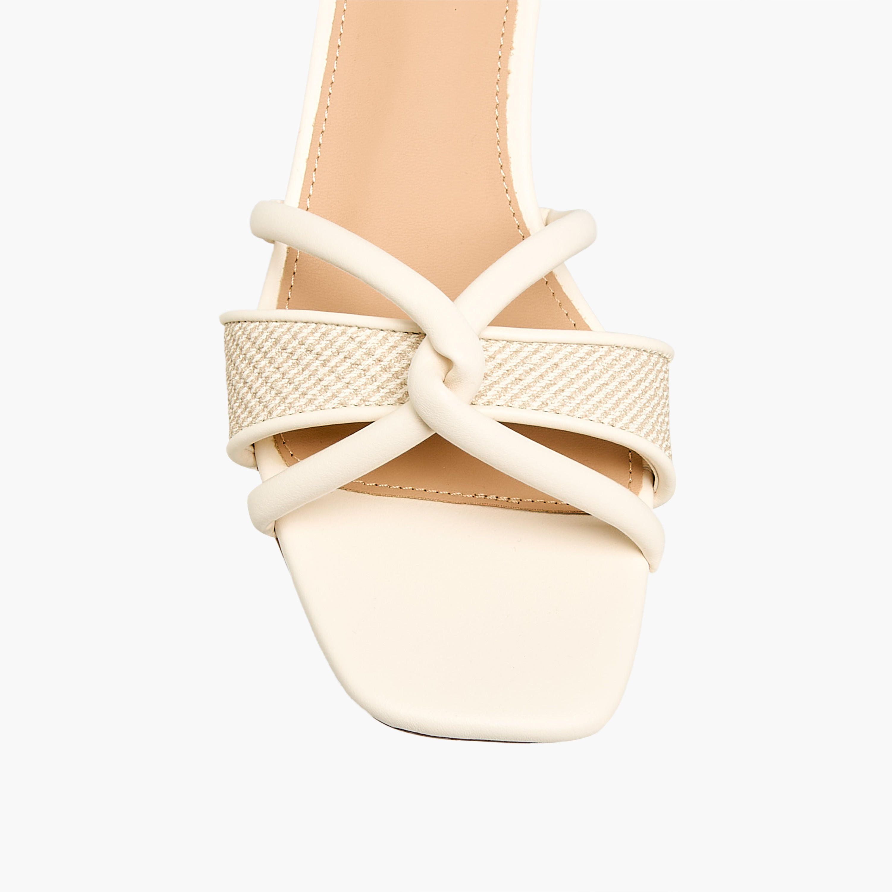 صندل بكعب مدبب وتفاصيل حزام بعقدة للنساء من فلورا بيلا-women-shoes-sandals-heeled-image-4