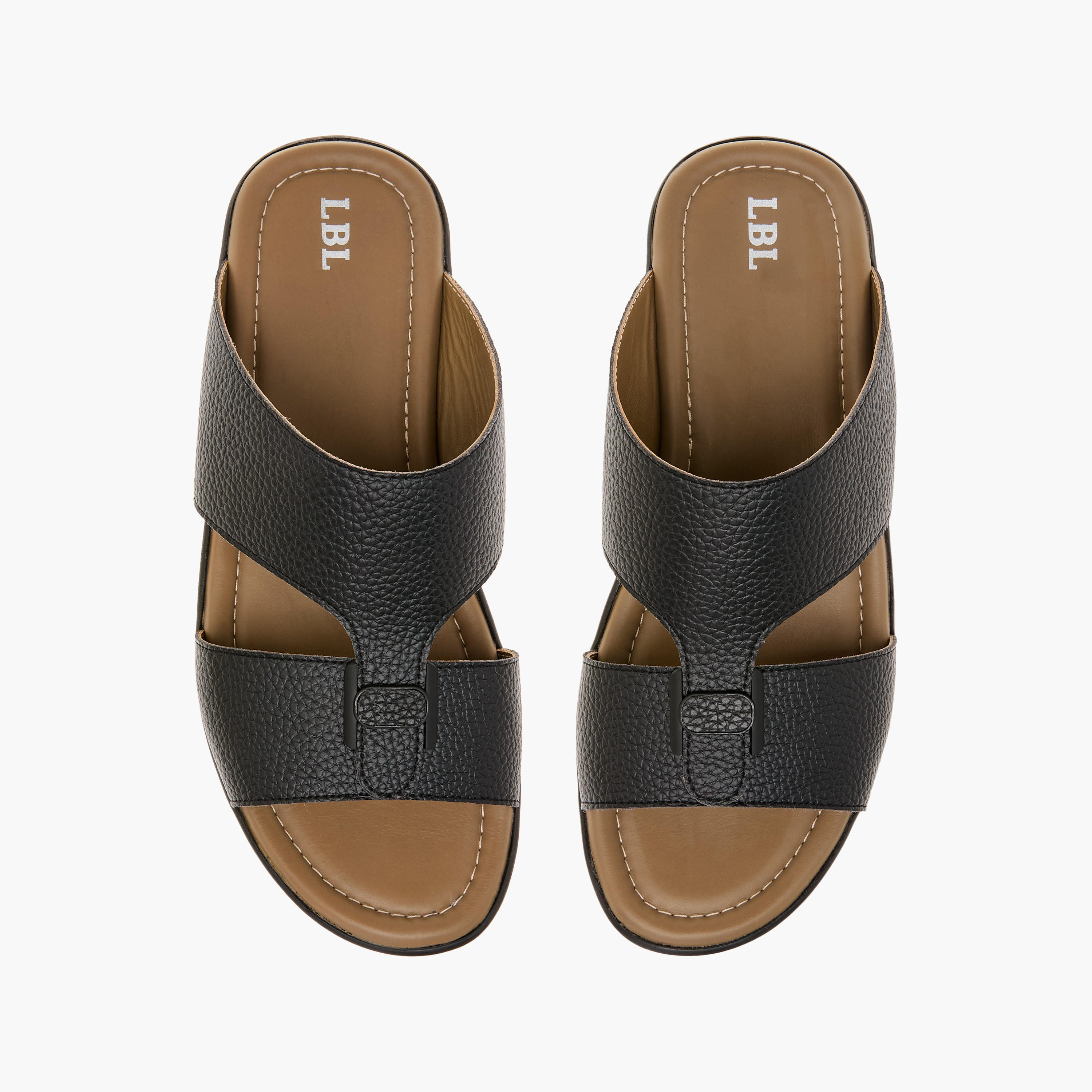 LBL by Shoexpress Textured Slip-On Arabic Sandals-men-shoes-sandals-image-1