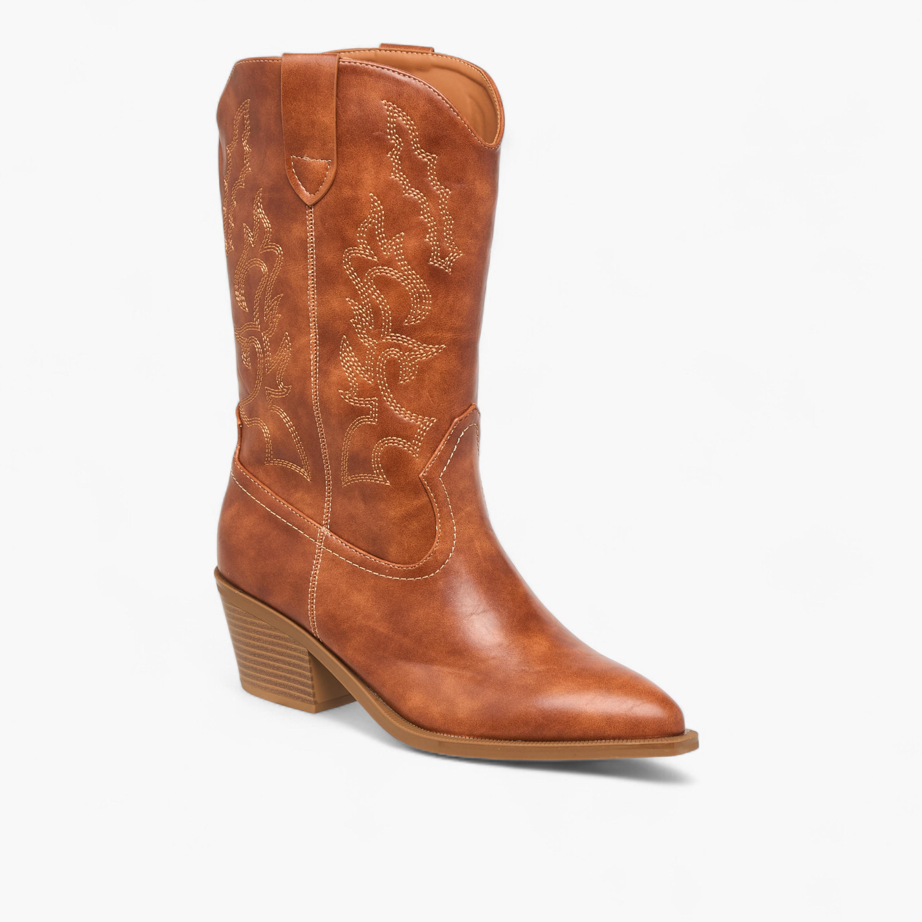 Flora Bella Women Embroidered High Shaft Boots-women-shoes-boots-image-2