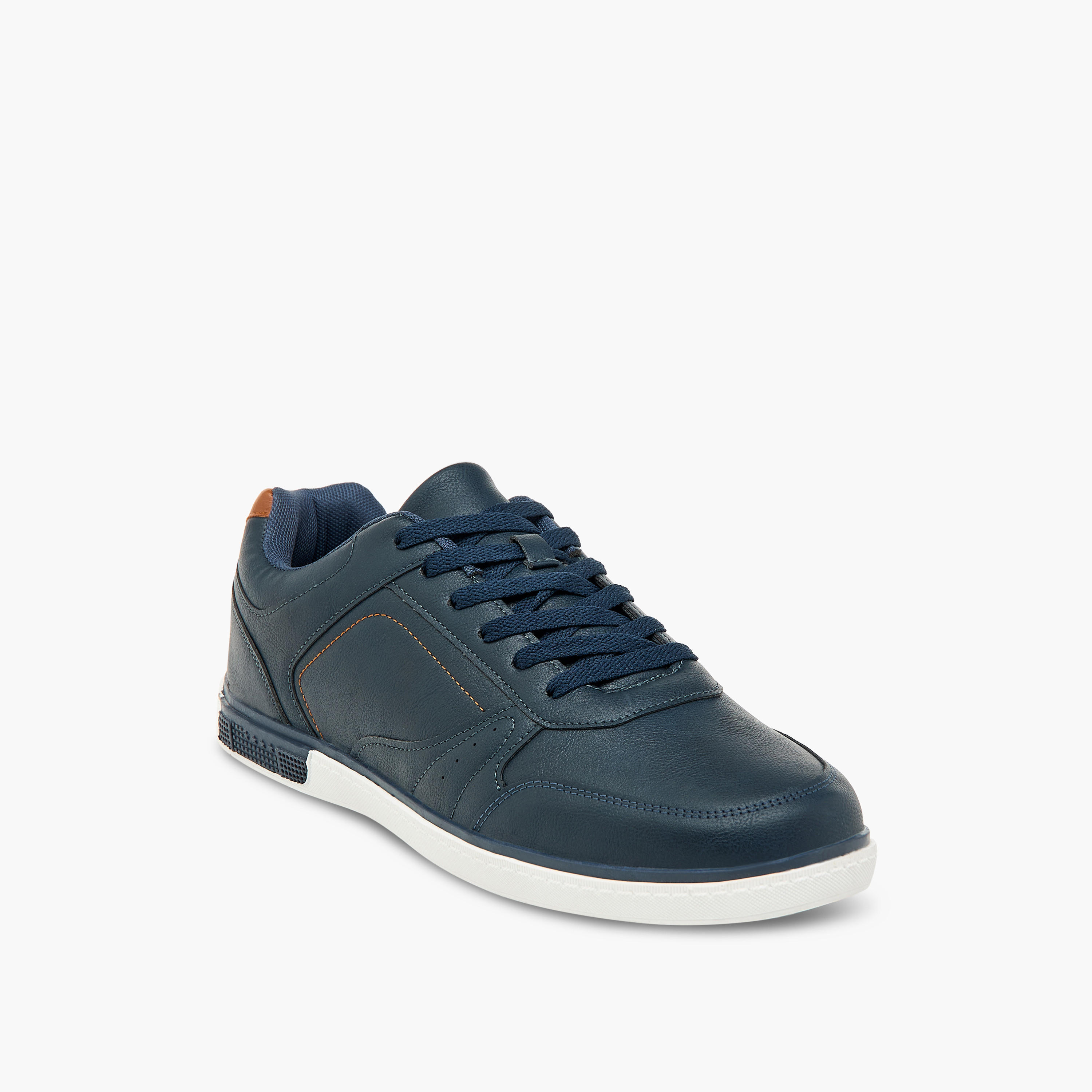 LBL by Shoexpress Panelled Ankle Sneakers with Lace-Up Closure-men-shoes-sneakers-image-2