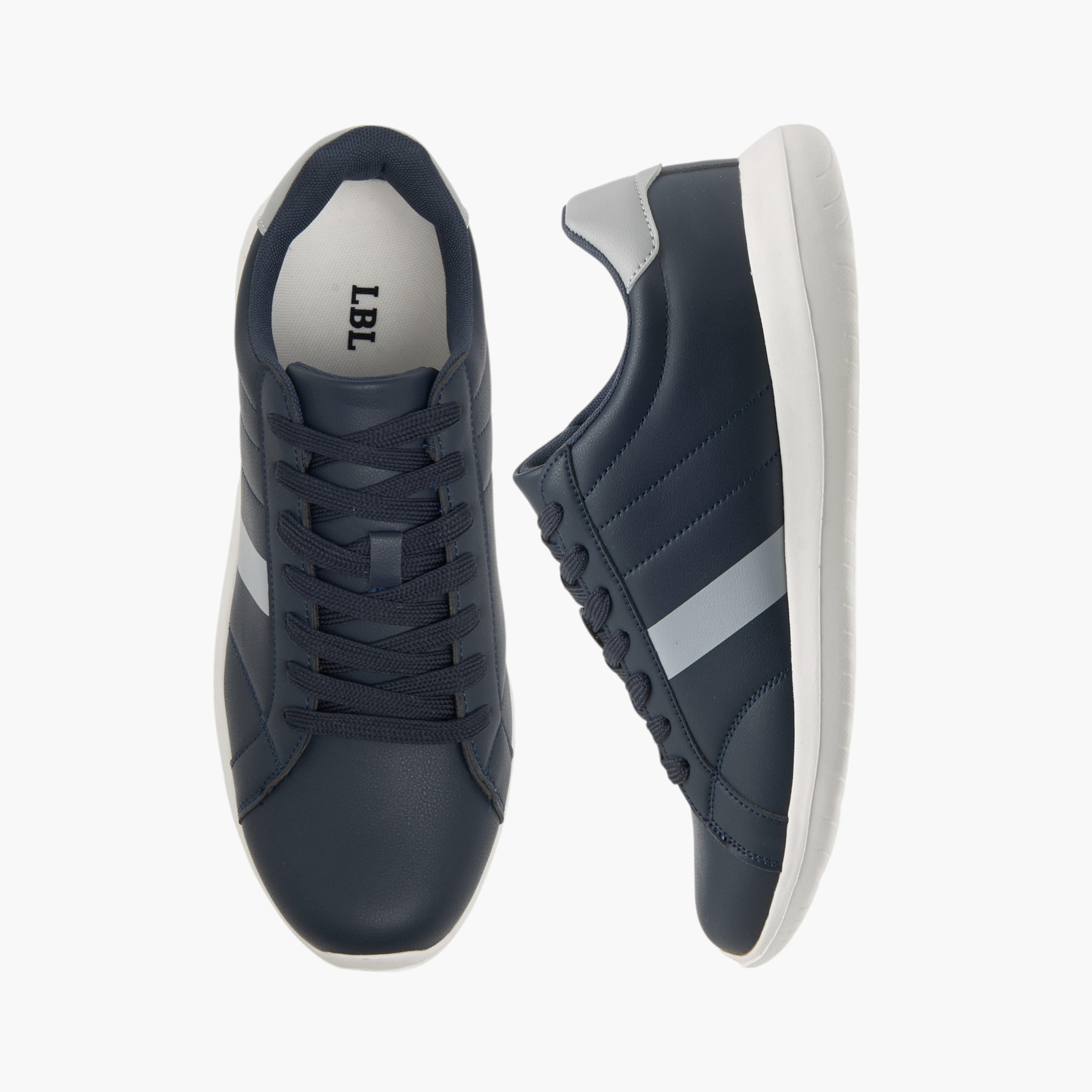 LBL by Shoexpress Stripe Detail Lace-Up Sneakers-men-shoes-sneakers-image-1