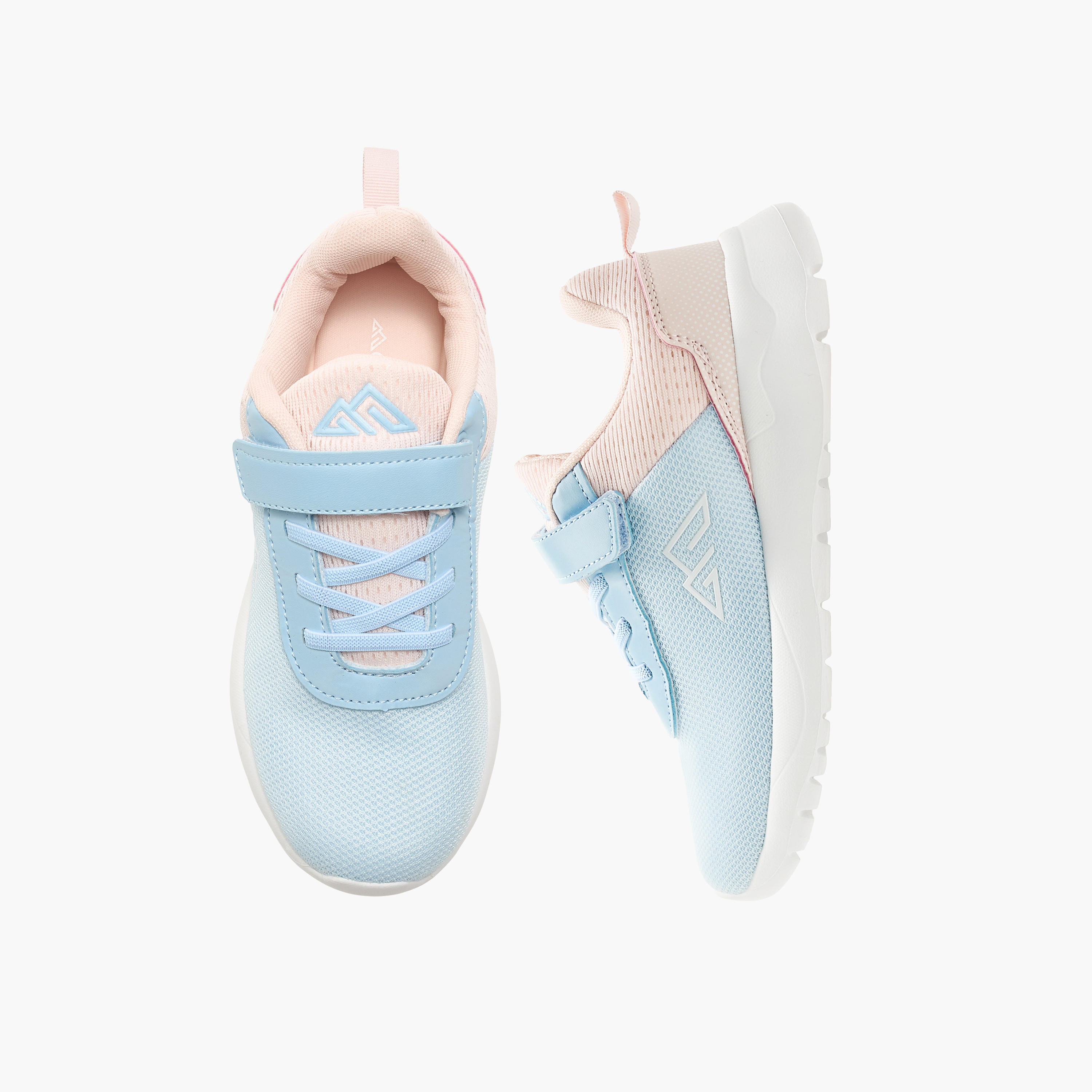 Oaklan by Shoexpress Colourblock Sneakers with Hook and Loop Closure-girls-shoes-sneakers-image-1