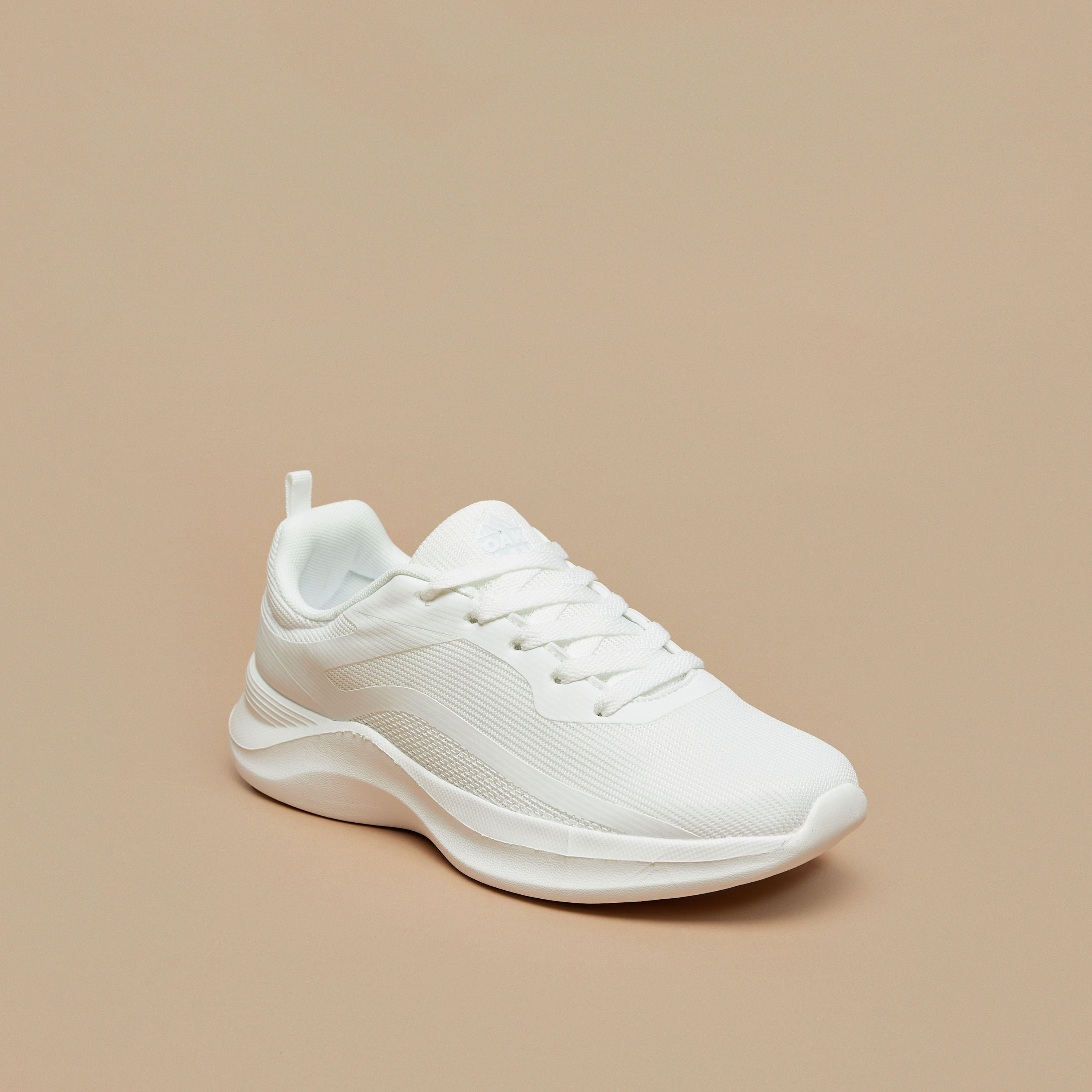 Oakland by Shoexpress Textured Lace-Up Sports Shoes-women-shoes-sneakers-image-1