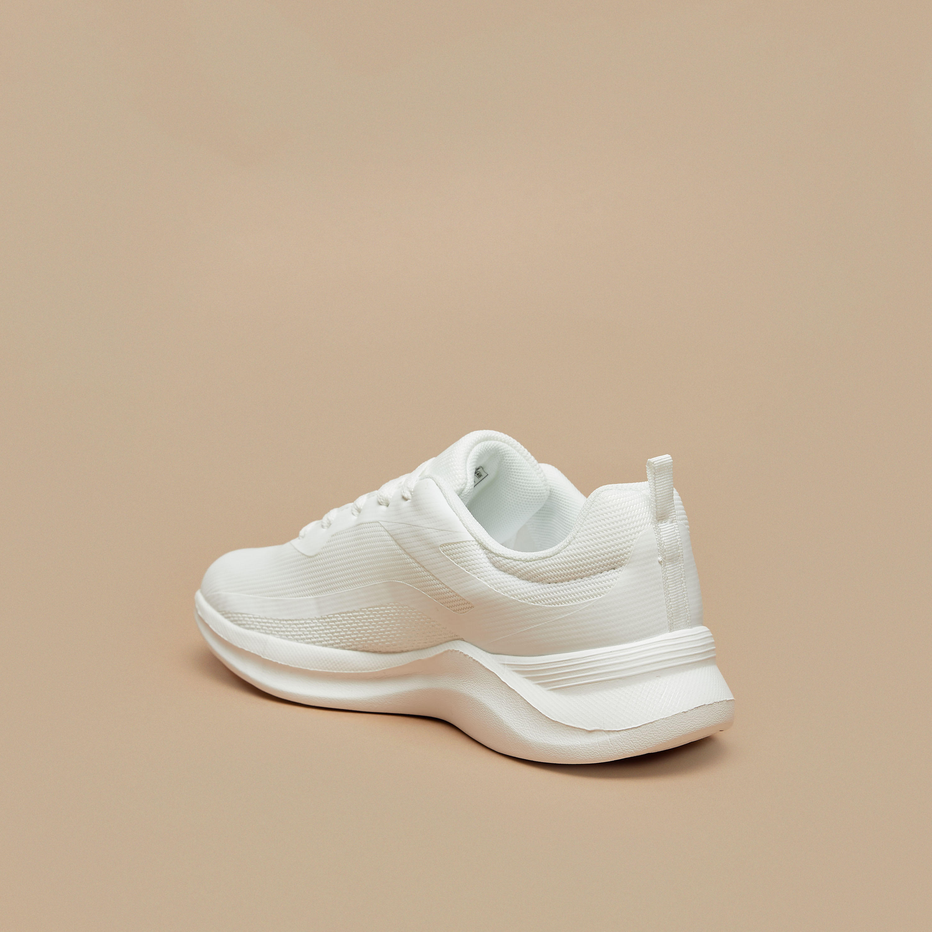 Oakland by Shoexpress Textured Lace-Up Sports Shoes-women-shoes-sneakers-image-2
