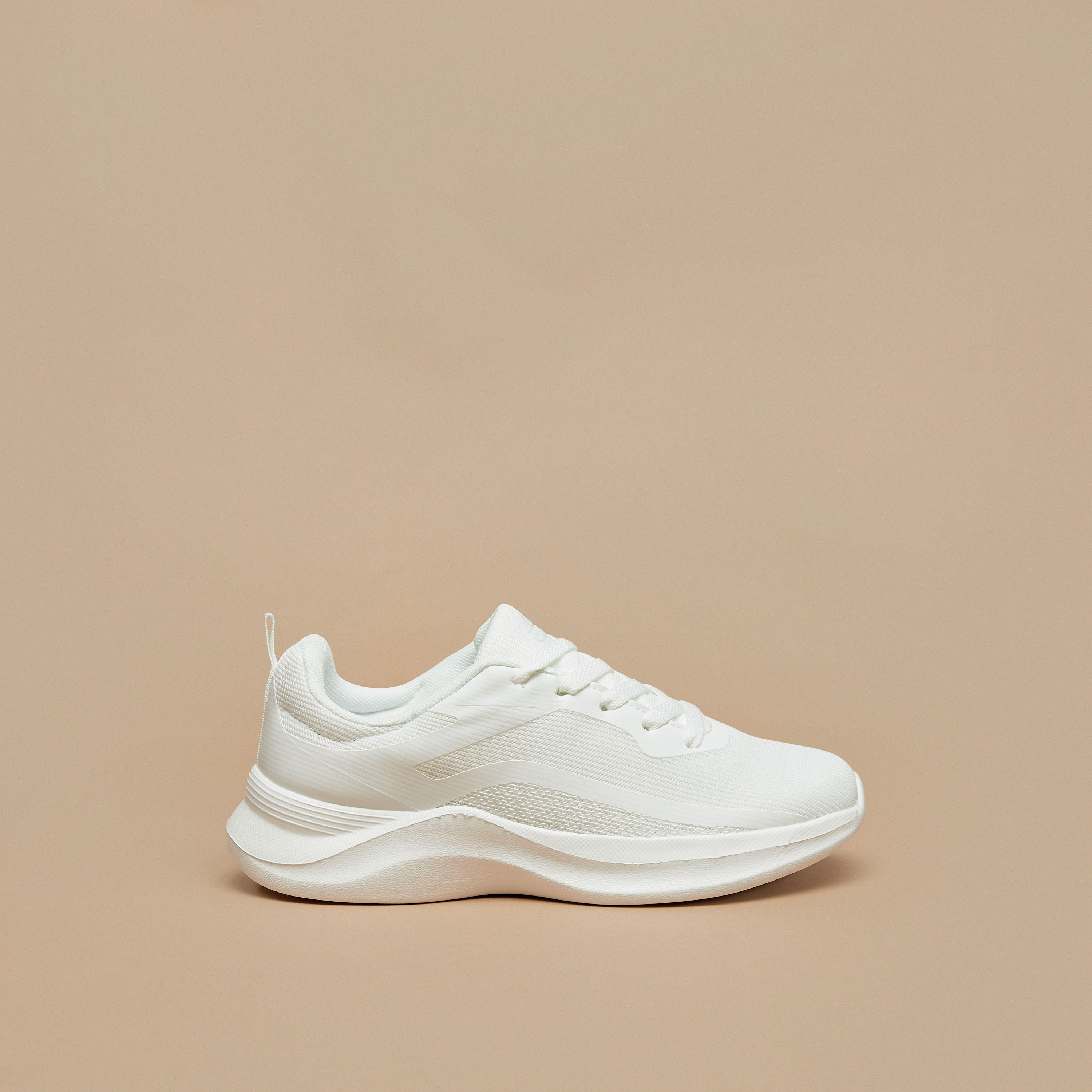 Oakland by Shoexpress Textured Lace-Up Sports Shoes-women-shoes-sneakers-image-3
