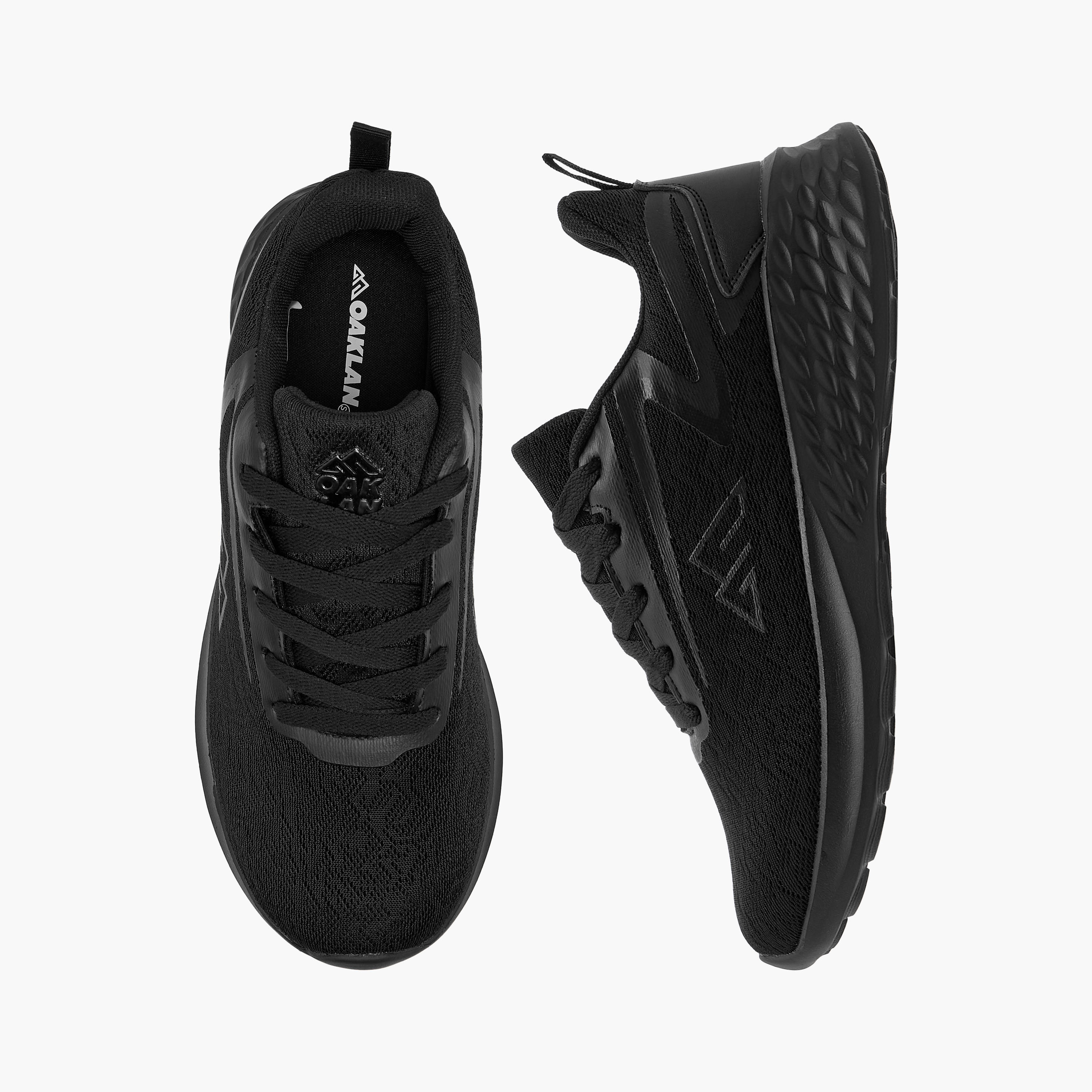 Oaklan by Shoexpress Textured Lace-Up Sports Shoes-women-shoes-sneakers-image-1