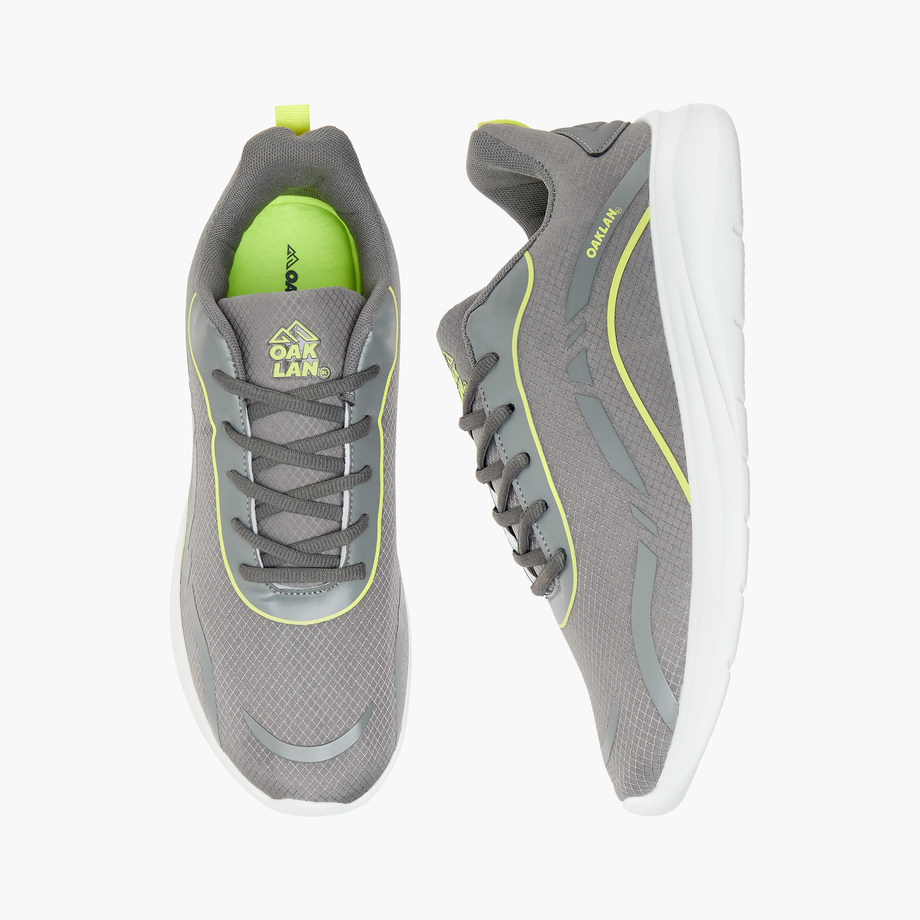Oaklan by Shoexpress Mesh Sports Shoes with Lace-Up Closure-sports-men-shoes-image-1
