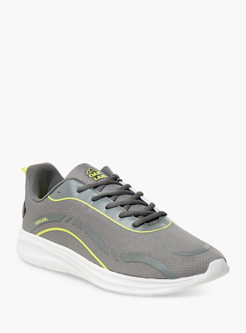 Oaklan by Shoexpress Mesh Sports Shoes with Lace-Up Closure-sports-men-shoes-image-2