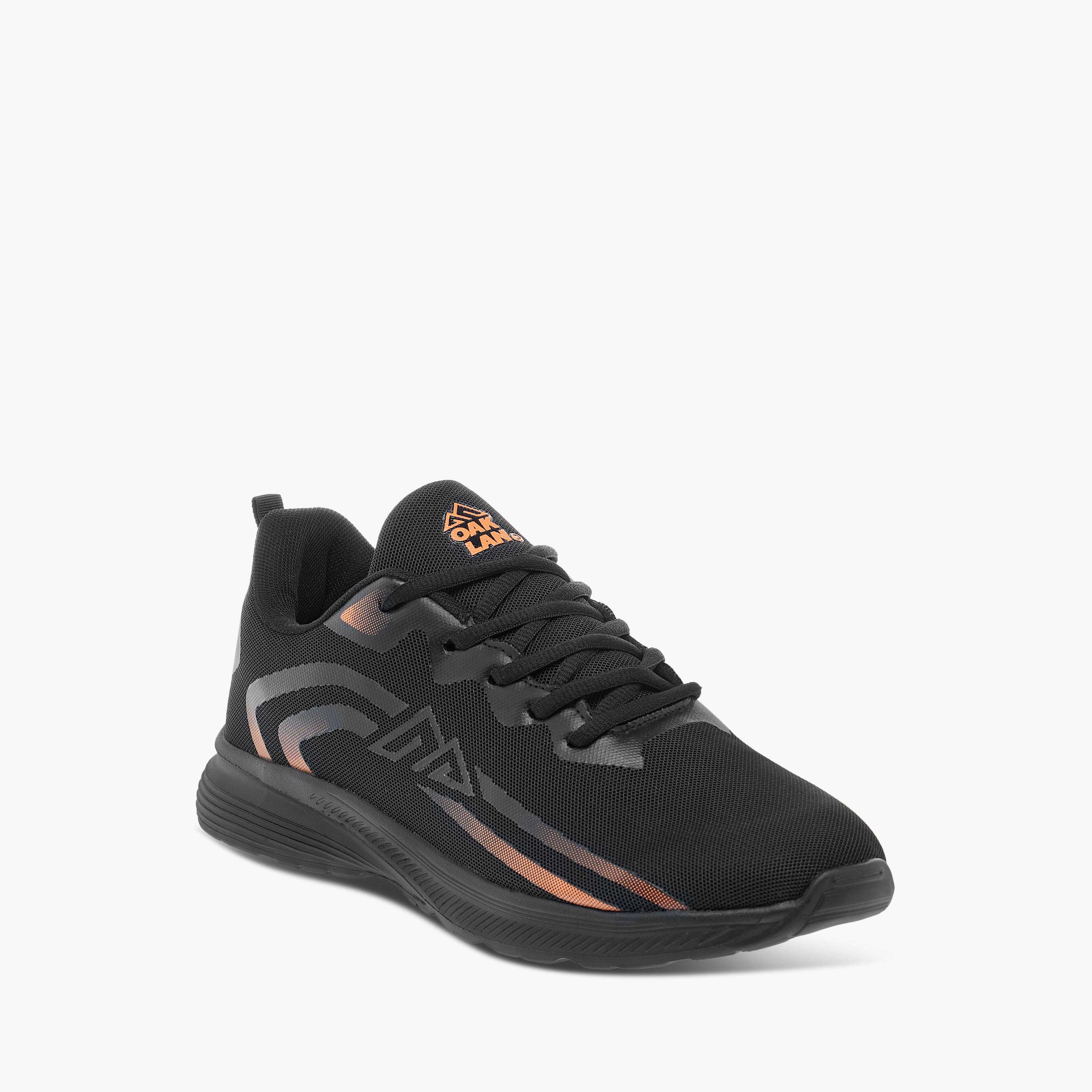 Oaklan by Shoexpress Logo Detail Sports Shoes with Lace-Up Closure-sports-men-shoes-image-2