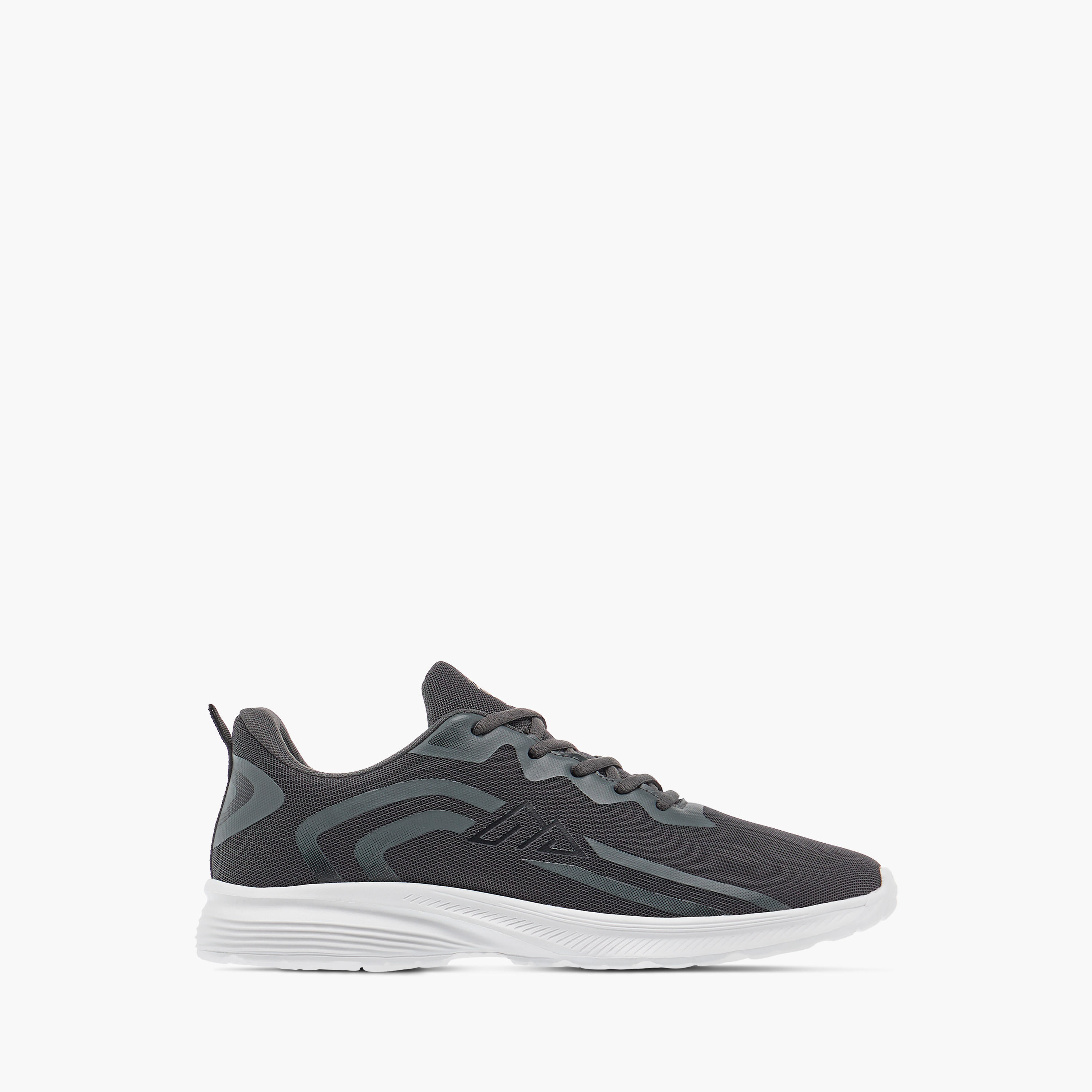 Oaklan by Shoexpress Logo Print Sports Shoes with Lace-up Closure-sports-men-shoes-image-3